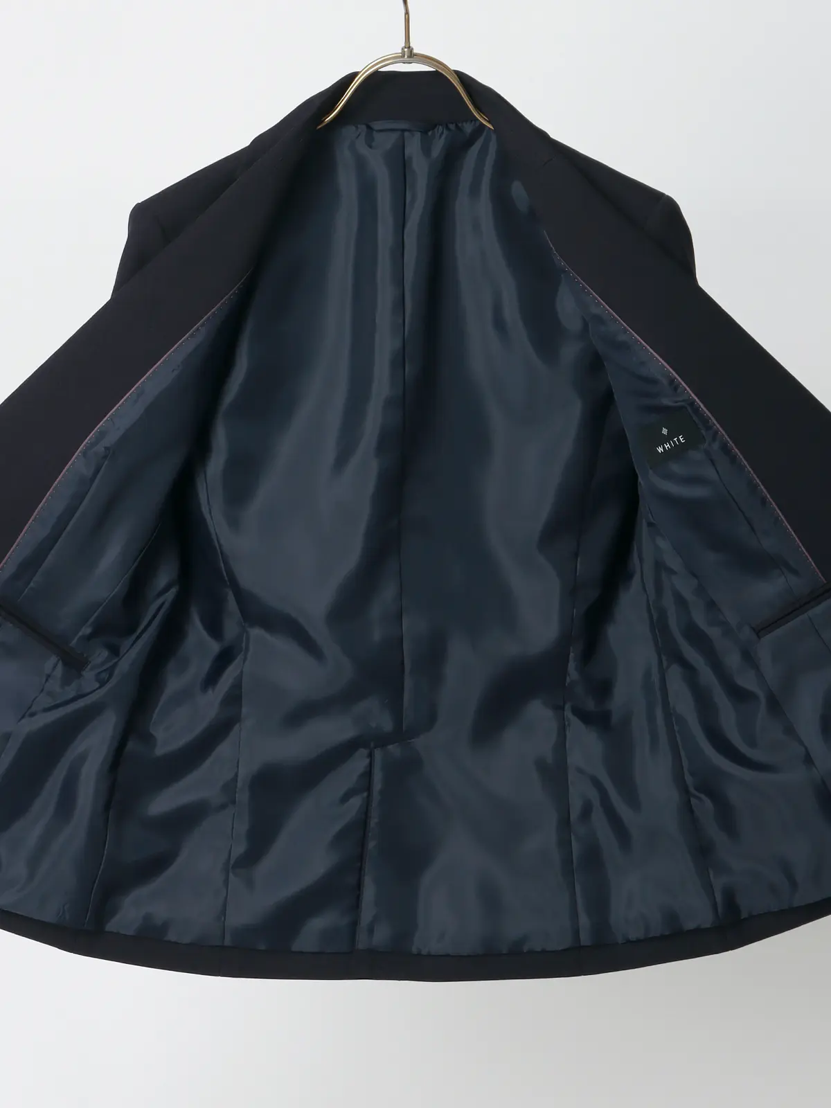 ジャケット／ウォッシャブル／ストレッチ／ウールライクポリエステル／無地 パープル 36(7号）