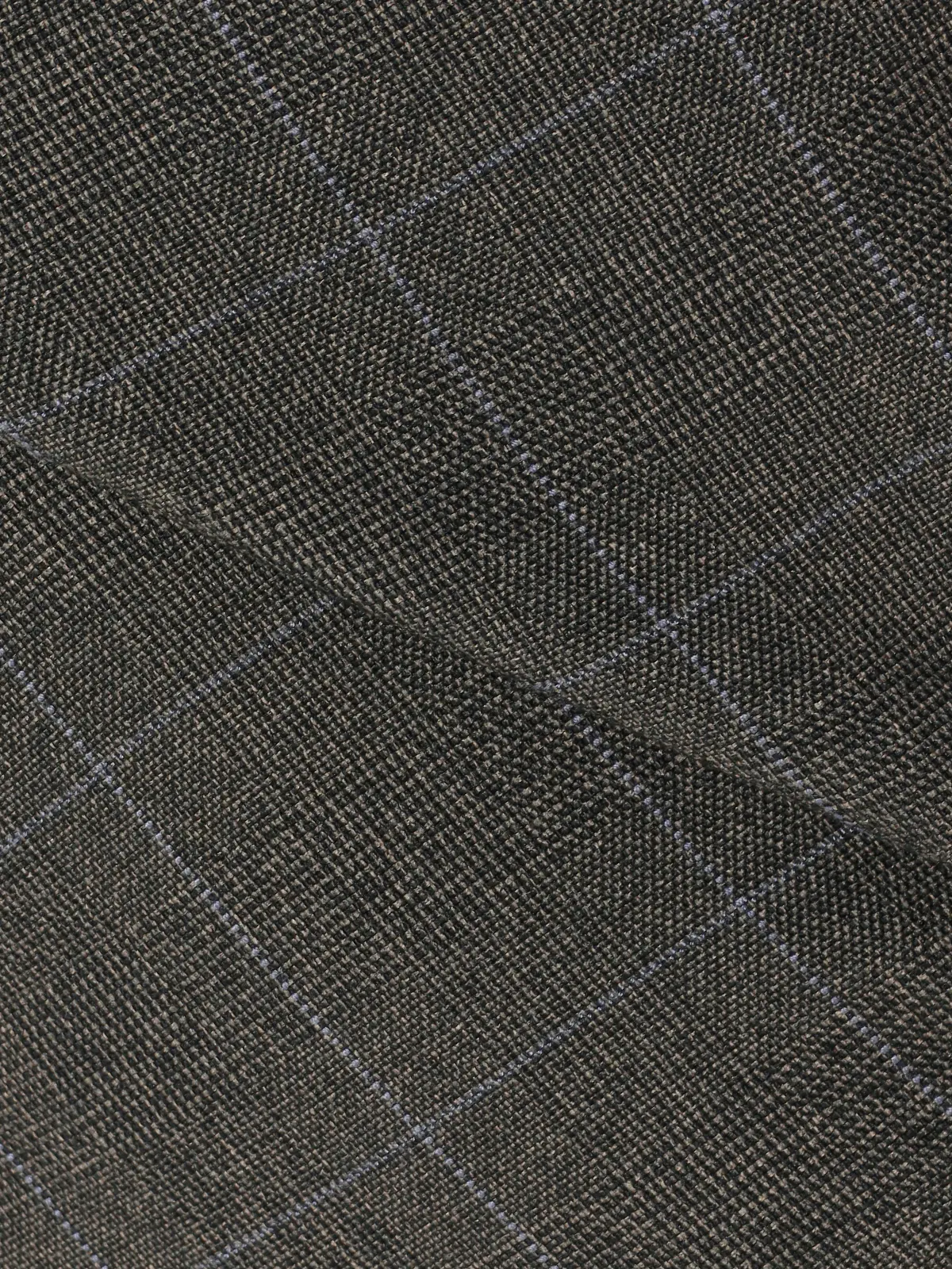 ダブルブレストジャケット/ウォッシャブル/ストレッチ/ウールライクポリエステル/グレンチェック グレー 38(9号)