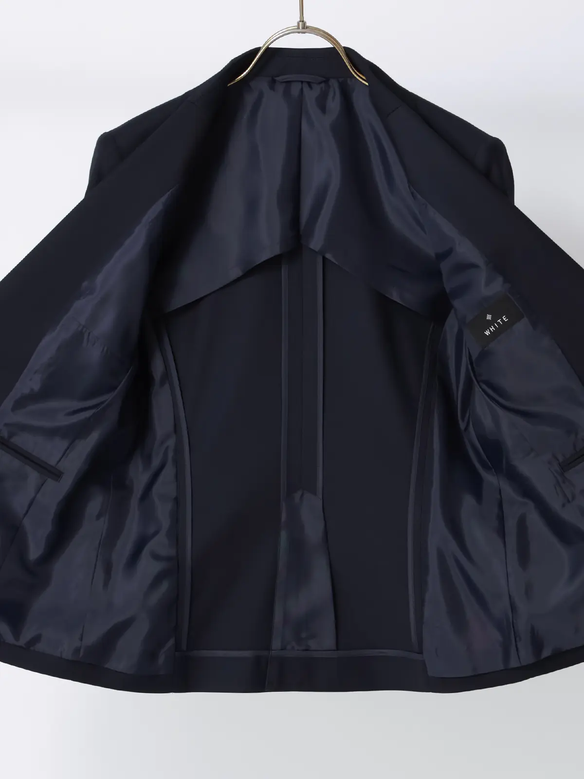 ジャケット／ウォッシャブル／ストレッチ／ウールライクTRツイル／無地 ネイビー 36(7号）