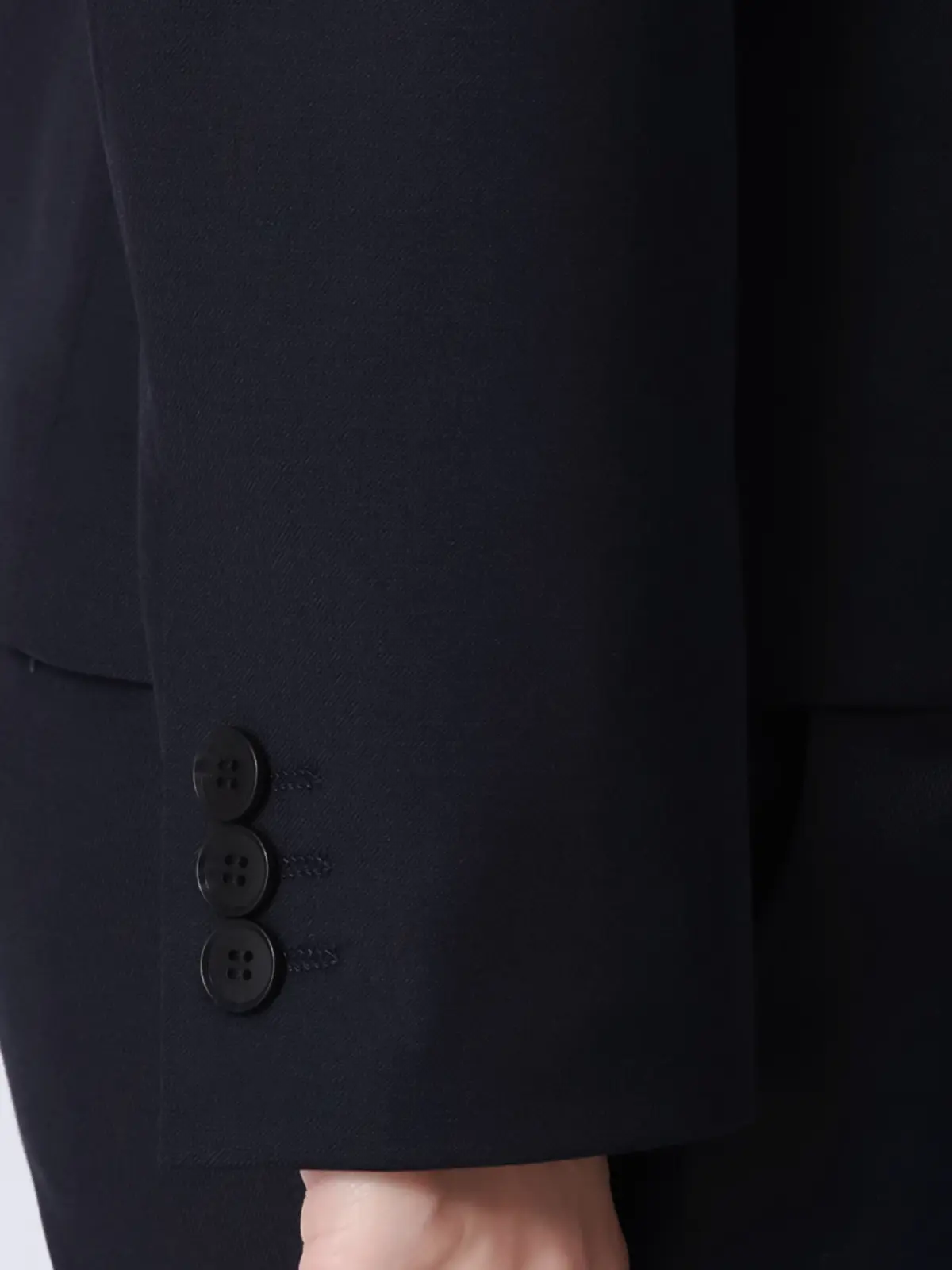 ジャケット／ウォッシャブル／ストレッチ／ウールライクTRツイル／無地 ネイビー 36(7号）