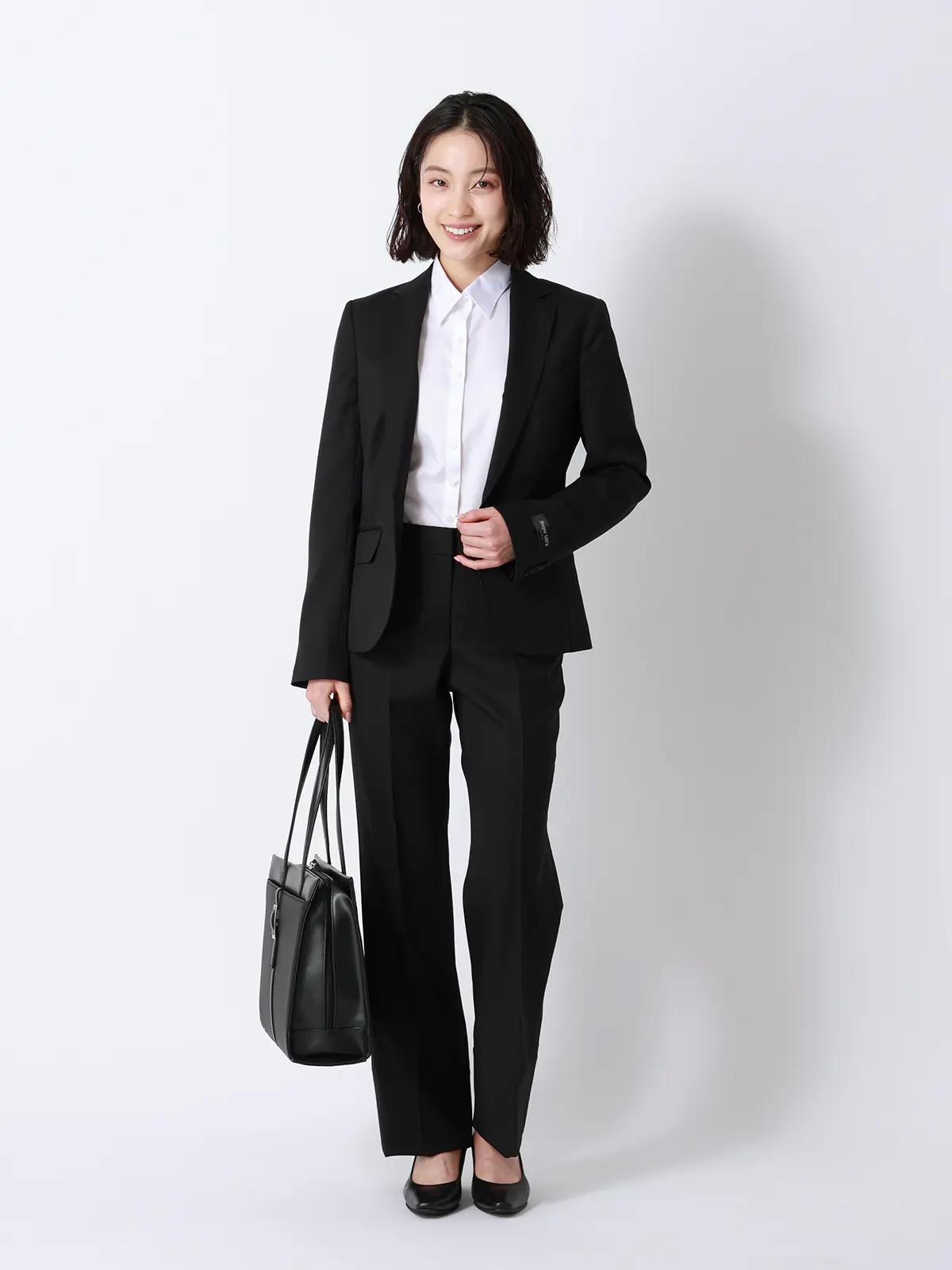 ジャケット／SUPER100'sウール／無地 ブラック 36(7号）