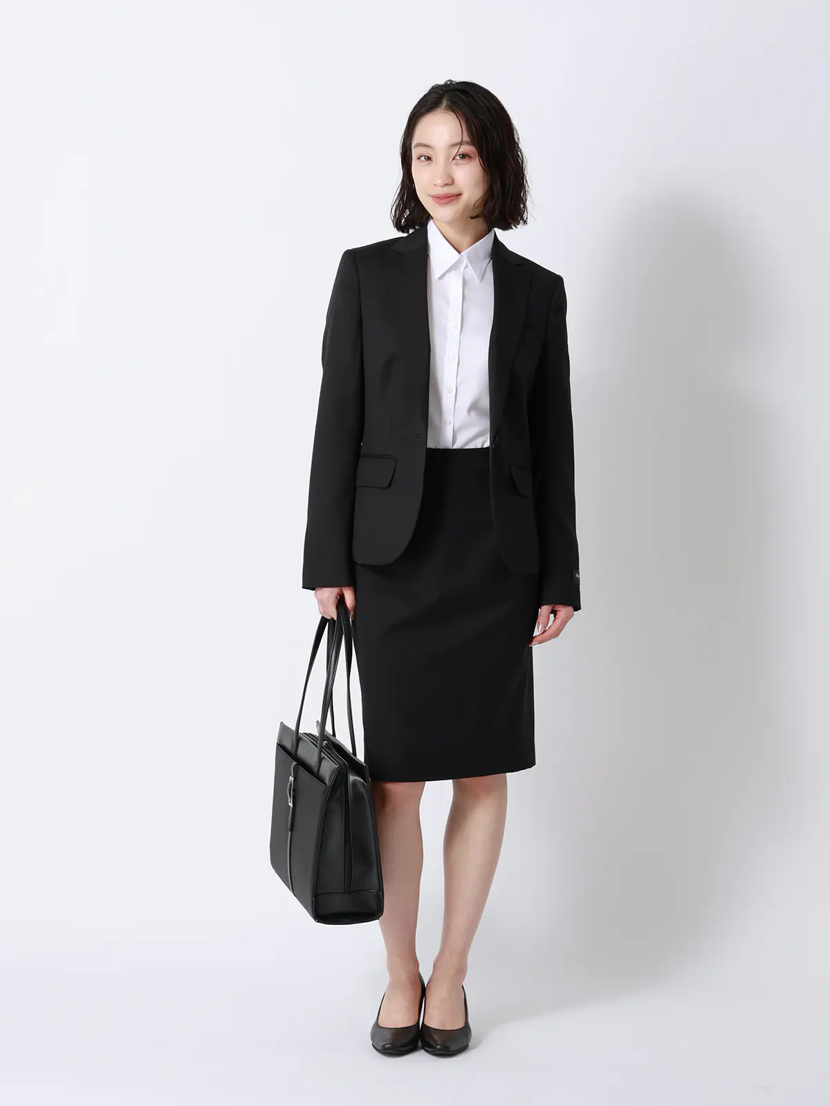 ジャケット／SUPER100'sウール／無地 ブラック 36(7号）