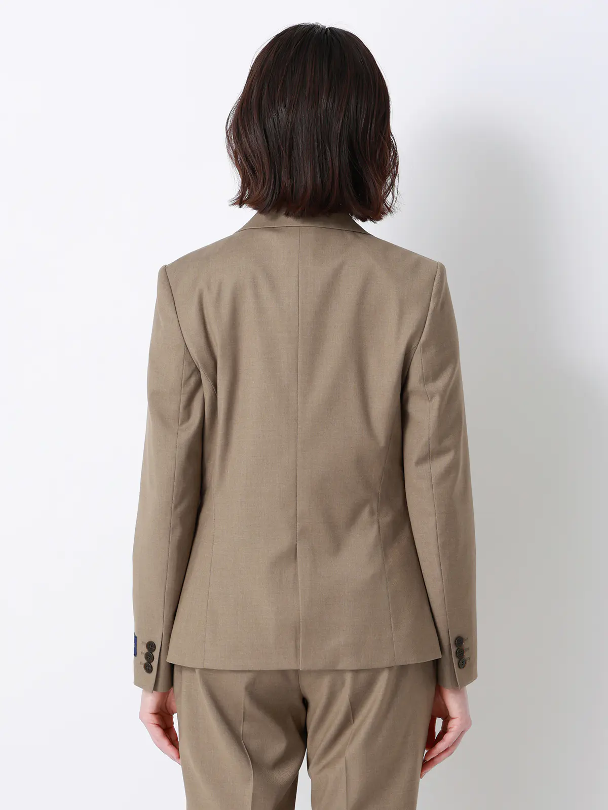 ジャケット／Carreman／ウォッシャブル／接触冷感／TRストレッチ／無地 ベージュ 36(7号）