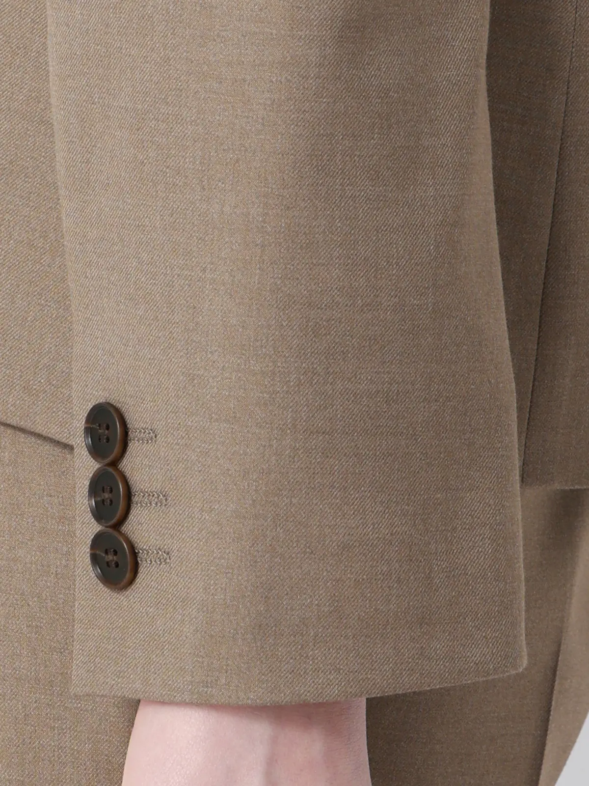 ジャケット／Carreman／ウォッシャブル／接触冷感／TRストレッチ／無地 ベージュ 36(7号）