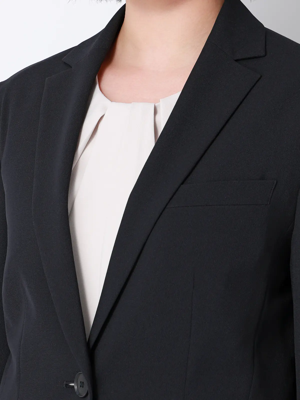 涼しいスーツ／テーラードジャケット／ウォッシャブル／ストレッチ／高通気／軽量／無地 ネイビー 36(7号）