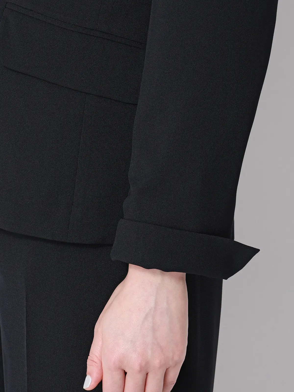 涼しいスーツ／テーラードジャケット／ウォッシャブル／ストレッチ／高通気／軽量／無地 ネイビー 36(7号）