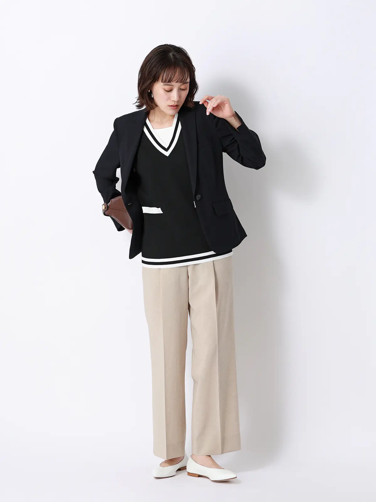 涼しいスーツ／テーラードジャケット／ウォッシャブル／ストレッチ／高通気／軽量／無地 ネイビー 36(7号）