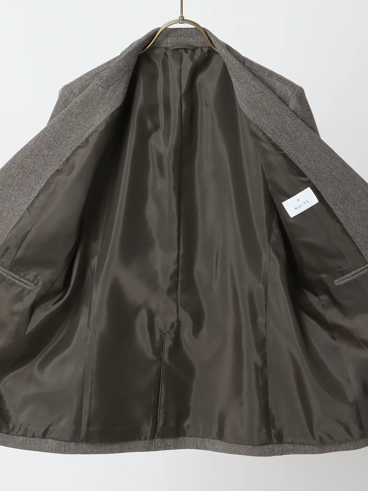 CHANTOWA/ツイードライクジャケット/ウォッシャブル/織柄 グレー 36(7号)