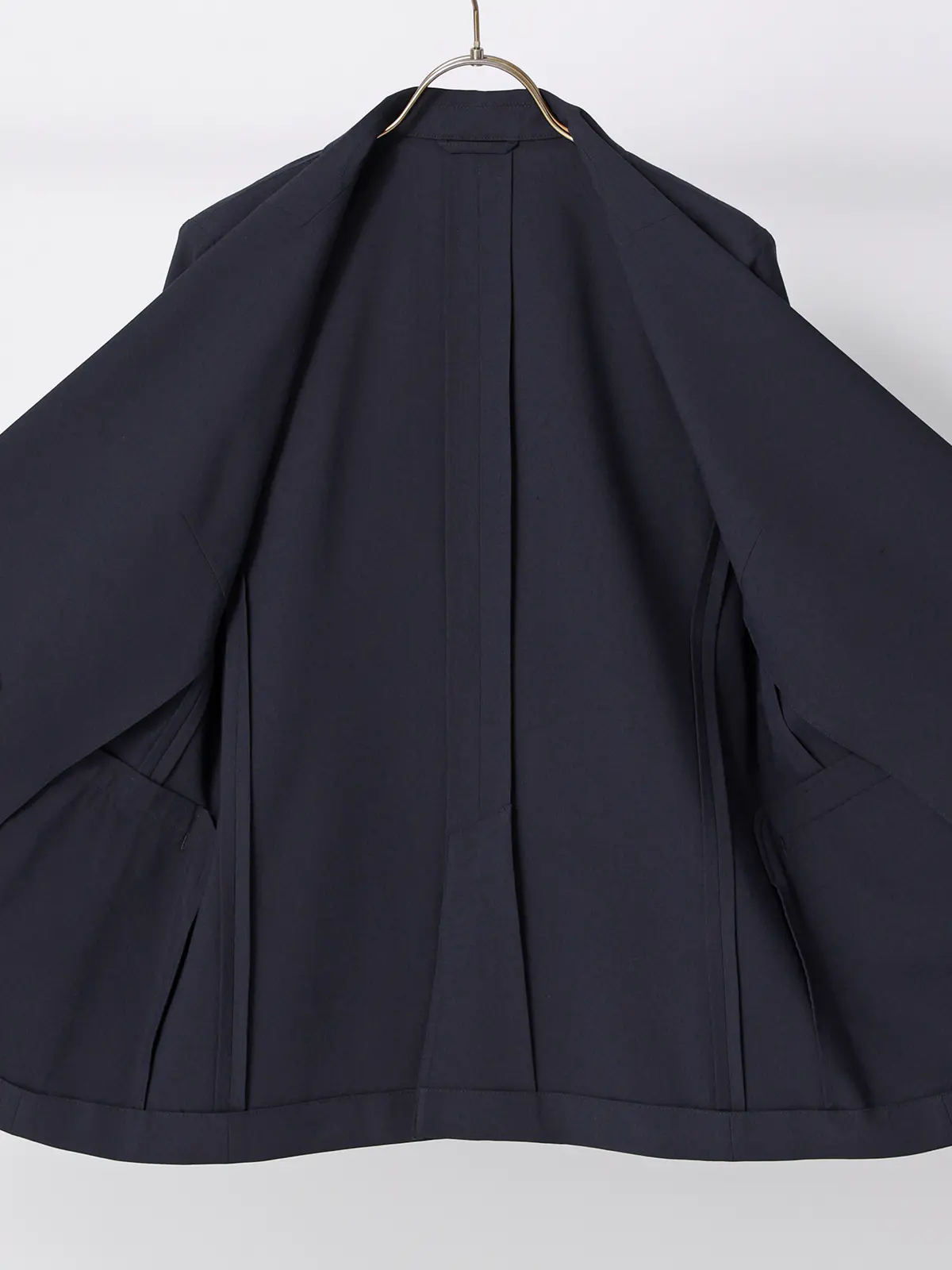 ダブルブレストジャケット/ウォッシャブル/ストレッチ/UVカット/TRトロピカル/無地 ネイビー 36(7号)