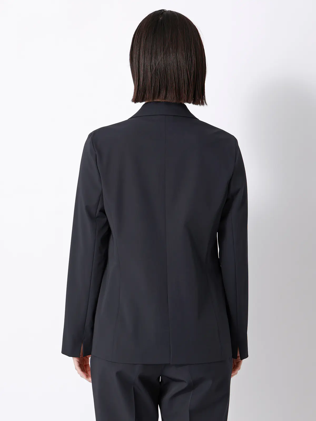 ジャケット／ウォッシャブル／UVカット／ストレッチツイル／無地 ネイビー 36(7号）