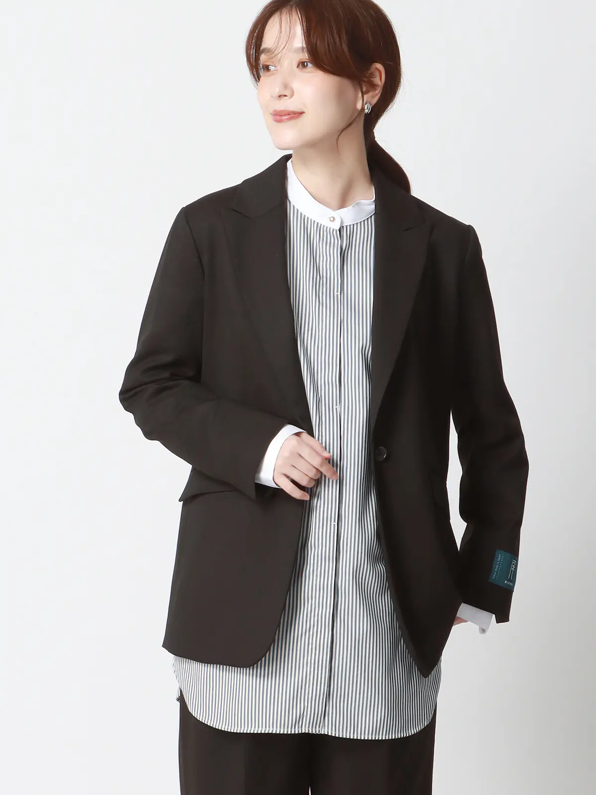 WEAR SHiFT／ジャケット／尾州／リサイクルウールブレンド／無地 ブラウン 38(9号）