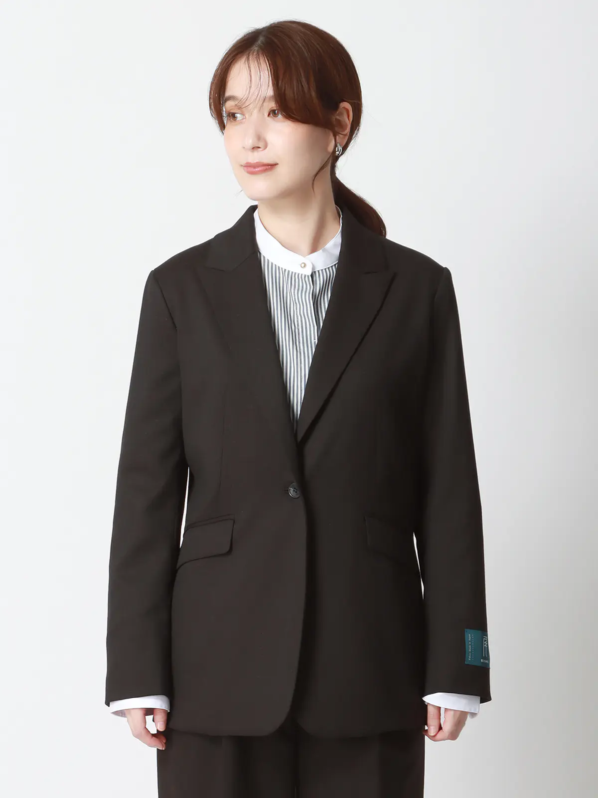 WEAR SHiFT／ジャケット／尾州／リサイクルウールブレンド／無地 ブラウン 38(9号）