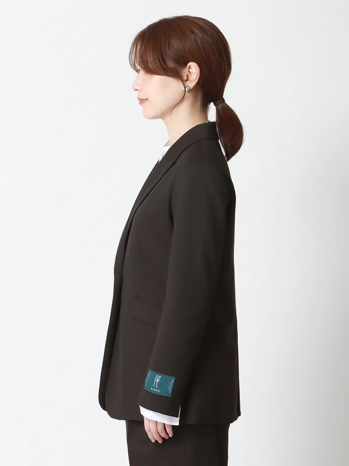 WEAR SHiFT／ジャケット／尾州／リサイクルウールブレンド／無地 ブラウン 38(9号）