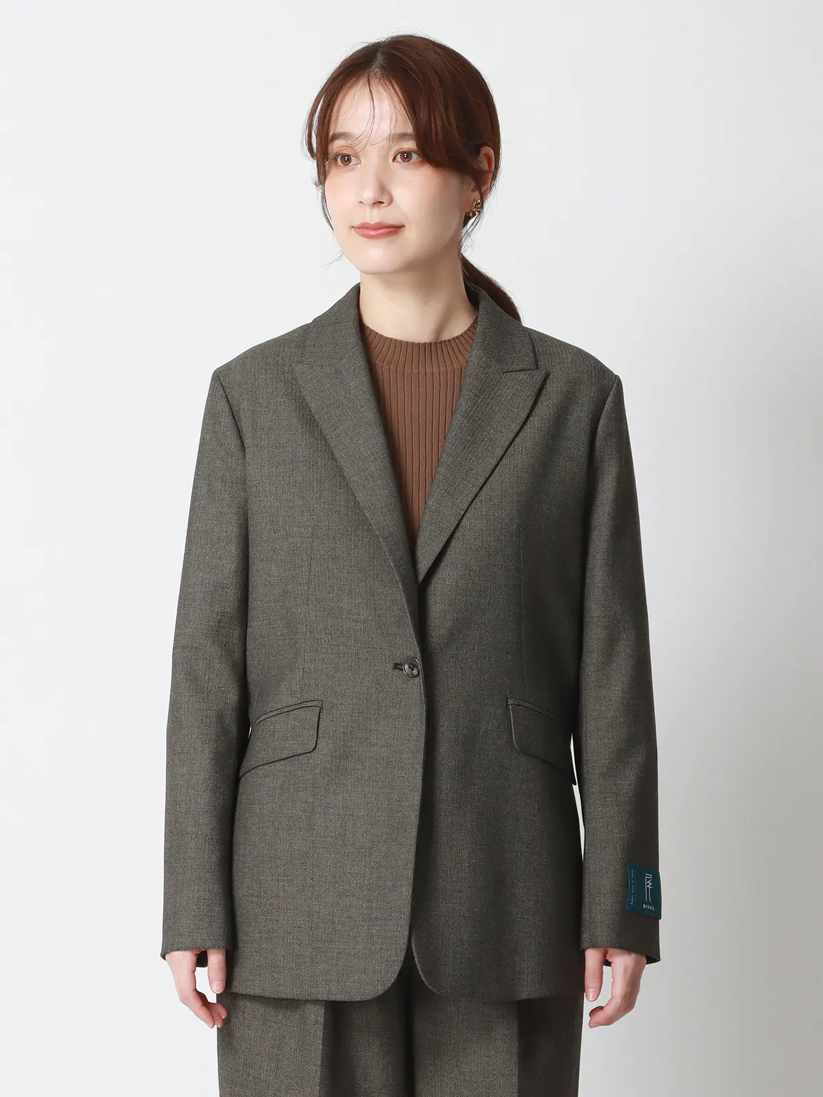 WEAR SHiFT/ジャケット/尾州/リサイクルウールブレンド/ヘリンボーン ベージュ 38(9号)