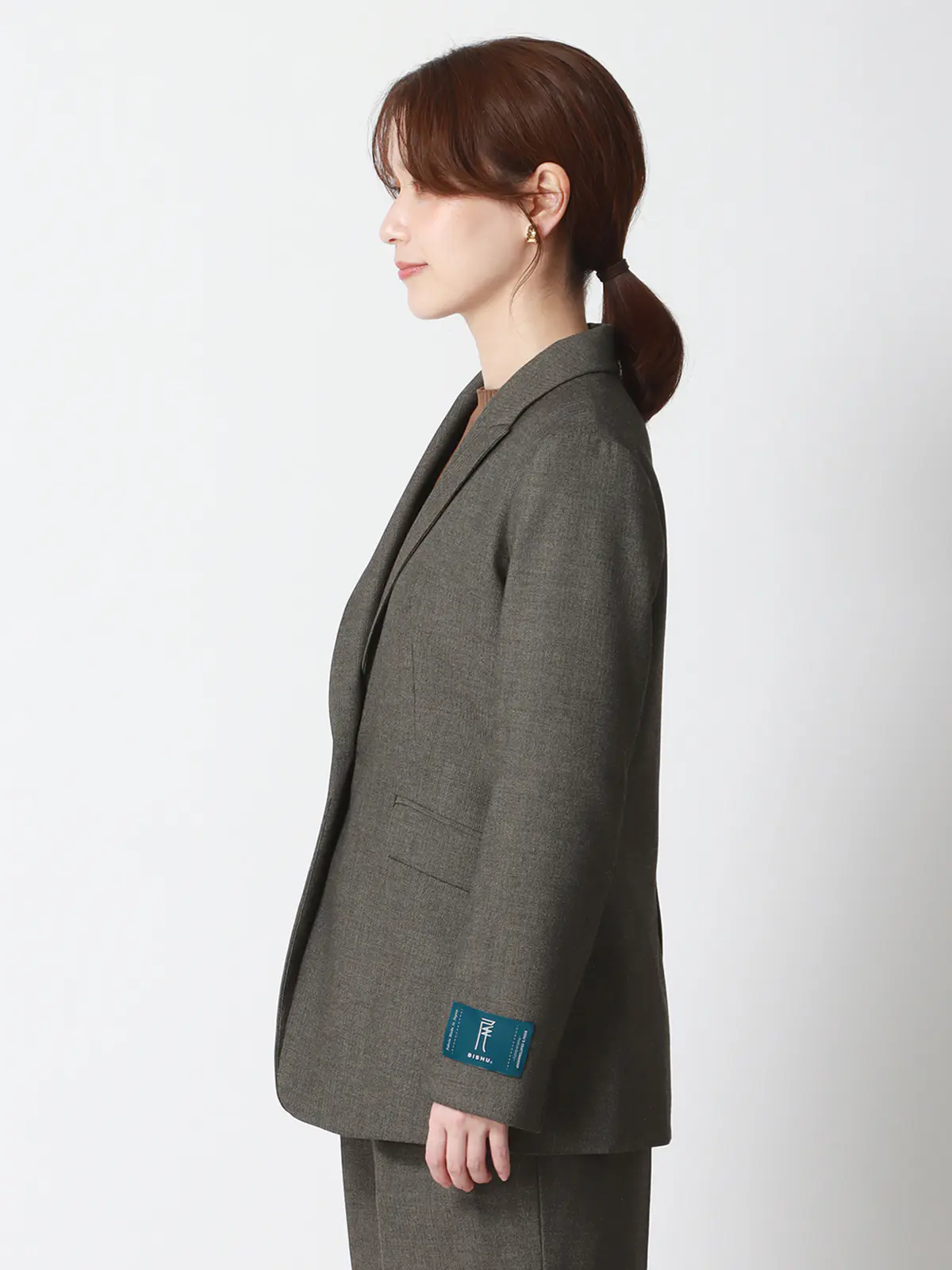 WEAR SHiFT/ジャケット/尾州/リサイクルウールブレンド/ヘリンボーン ベージュ 38(9号)