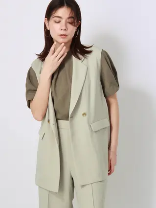 訳アリ商品／ダブルブレストジレ