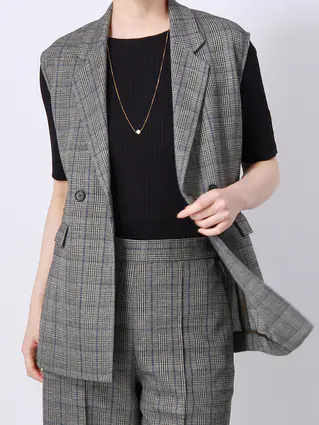訳アリ商品／ダブルブレストジレ