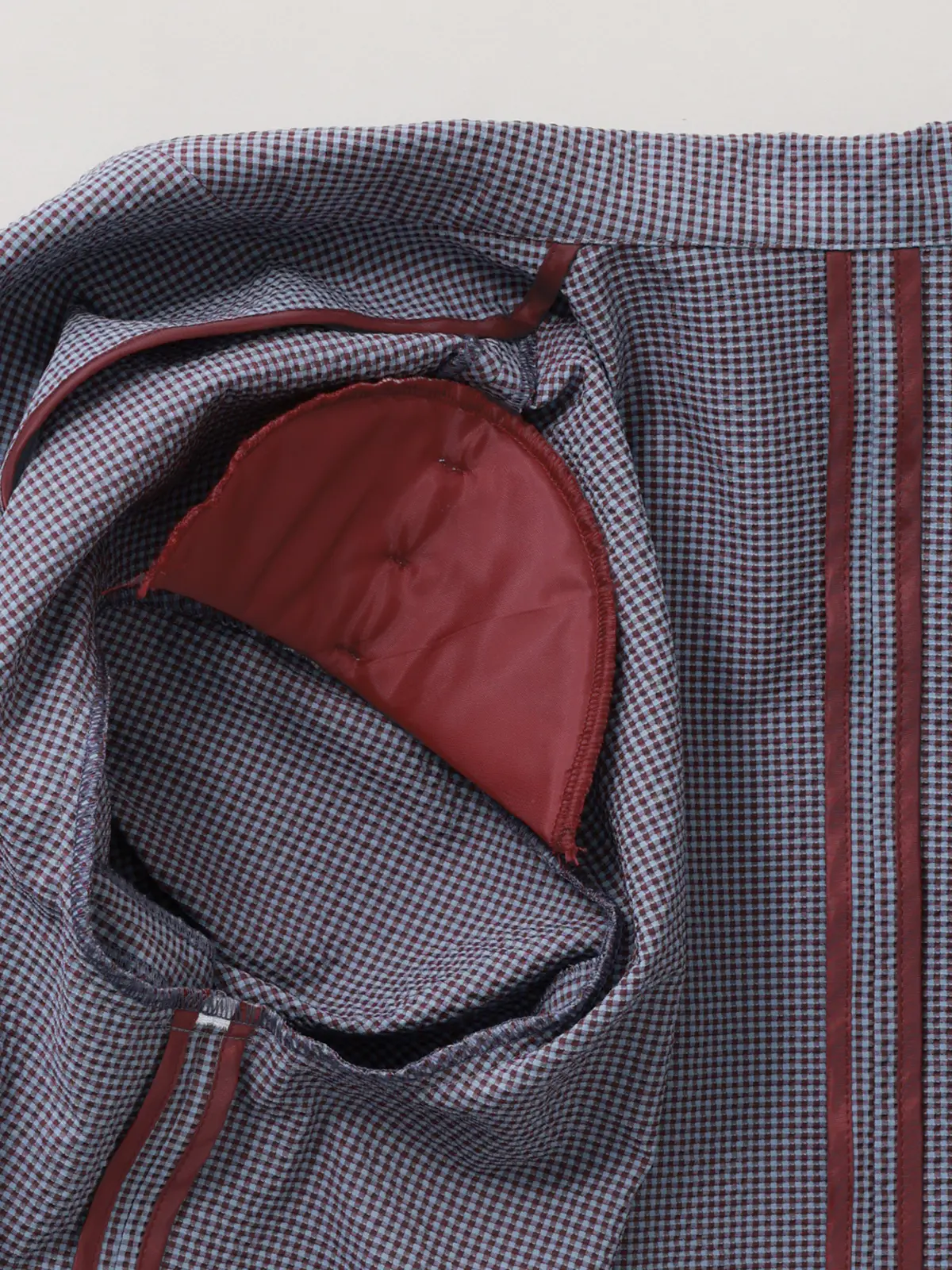 【2／23　23:59までWEB先行販売中】CIS.／ダブルブレストジャケット／ギンガムチェック ブルー 36(7号）