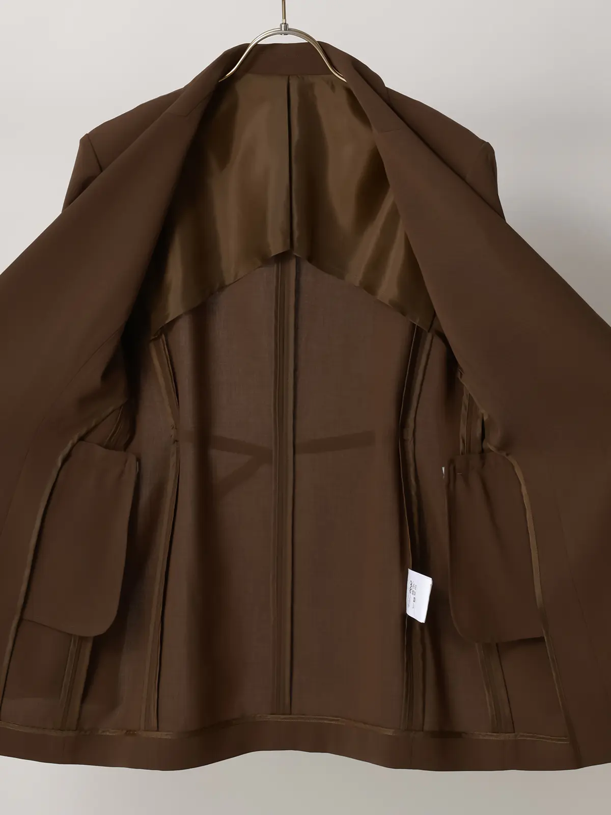【2/23 23:59までWEB先行販売中】CIS./ベルテッドテーラードジャケット/無地 ブラウン 36(7号)