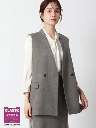 秋冬／バックデザインジレ