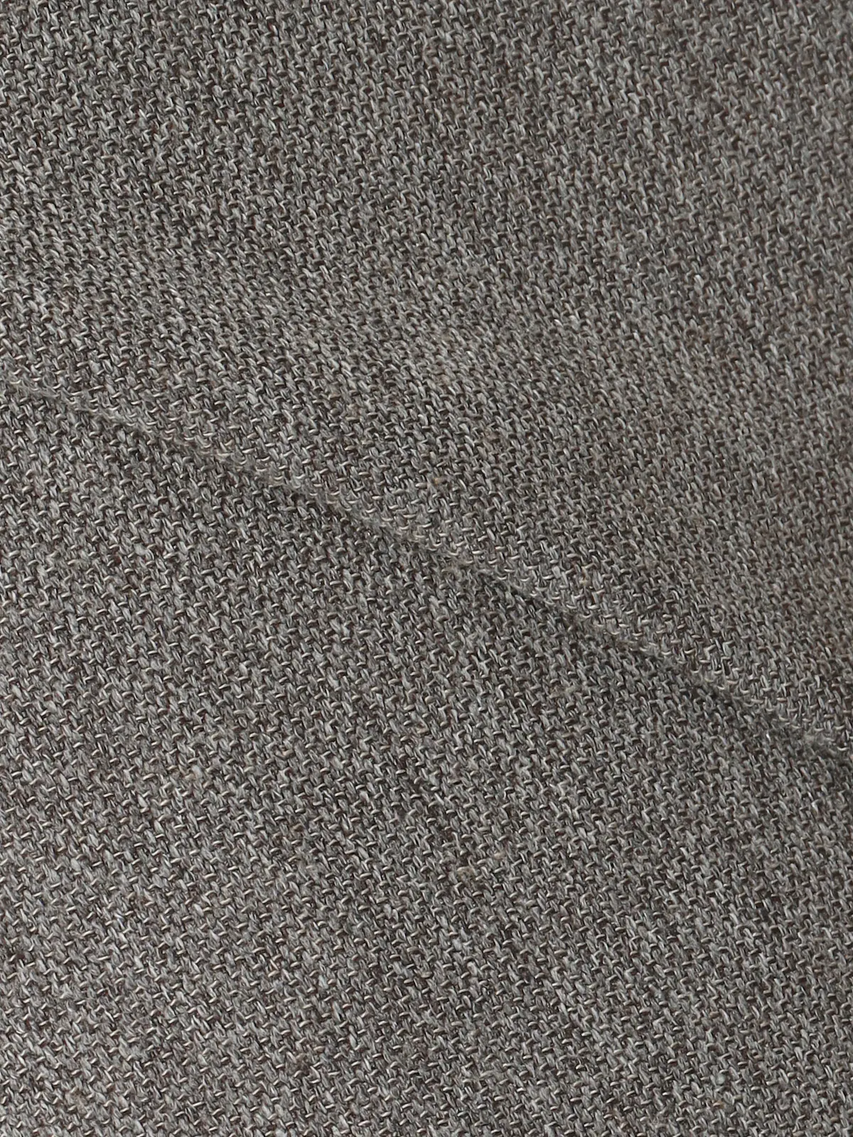 CHANTOWA/バックデザインジレ/ウォッシャブル/ツイードライクシャンブレー/織柄 グレー 38(9号)
