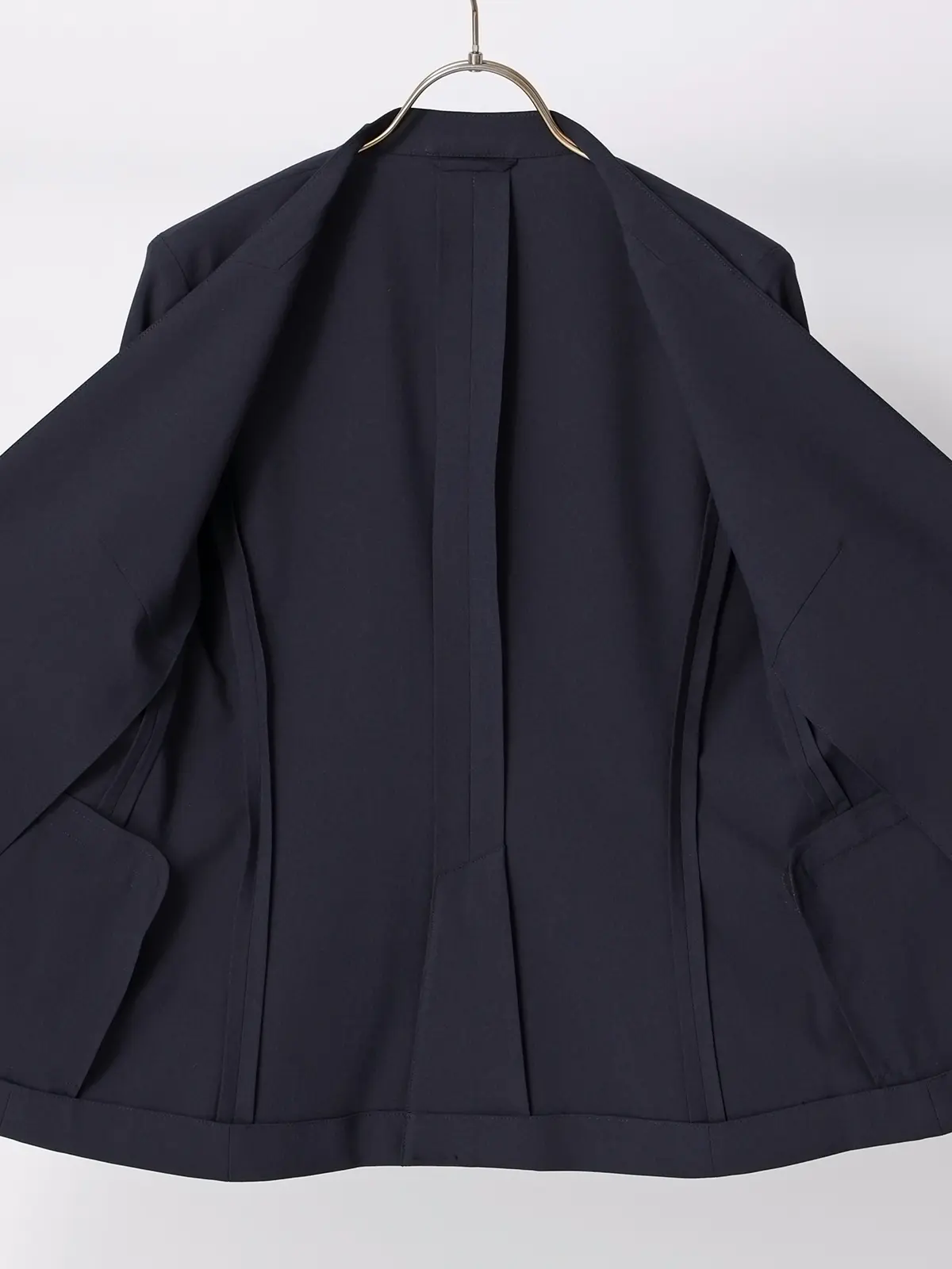 ジャケット/Vカラー/ウォッシャブル/ストレッチ/UVカット/TRトロピカル/無地 ネイビー 36(7号)