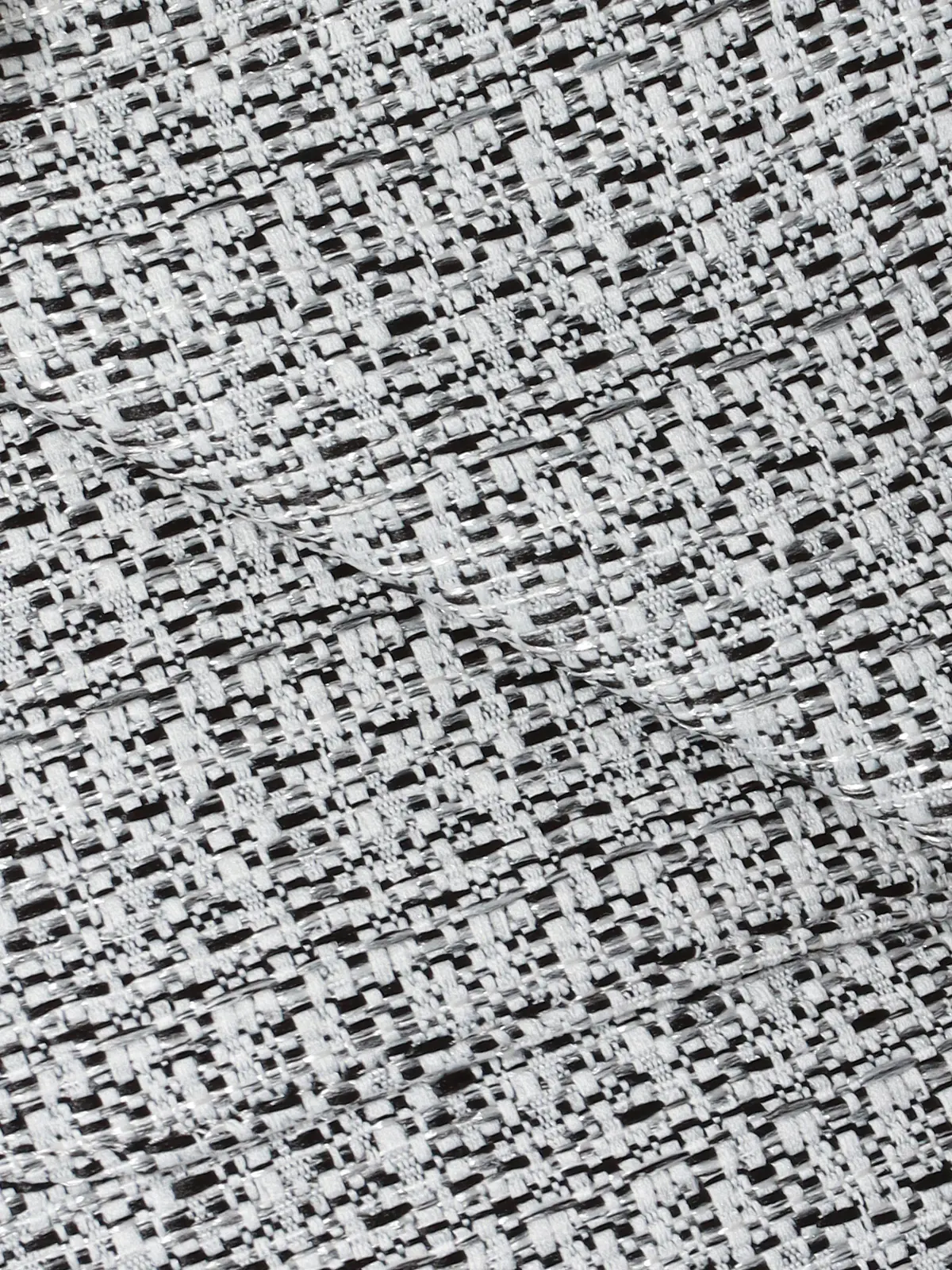 フリンジⅤカラージレ／ハンドウォッシュ／ツイード／織柄 ホワイト 38(9号）