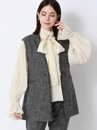 通年／ペプラムジレ