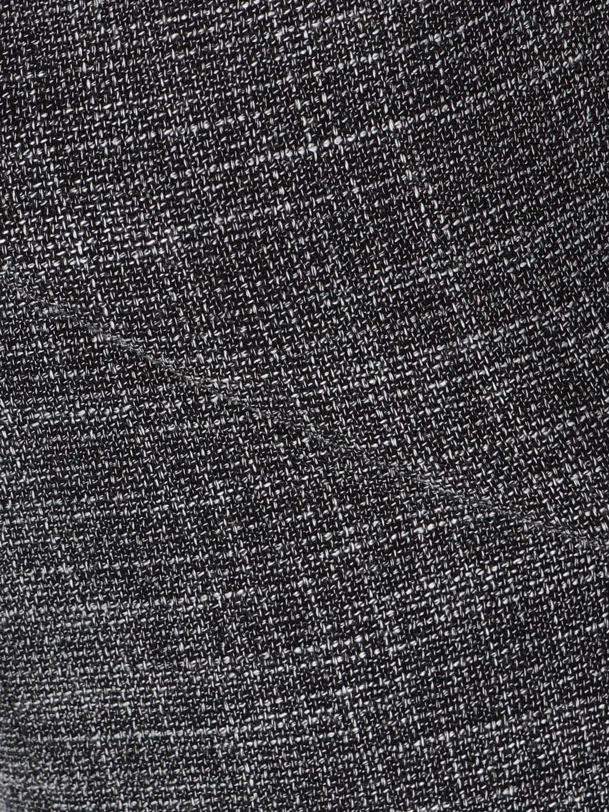 ペプラムジレ/ウォッシャブル/ストレッチ/スラブシャンブレー/織柄/anysy ブラック 38(9号)