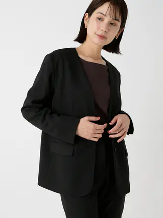 【ＣＨＡＮＴＯＷＡ】クラッシージョーゼットＷＡＳＨＡＢＬＥ　Ｖカラー２Ｂジャケット