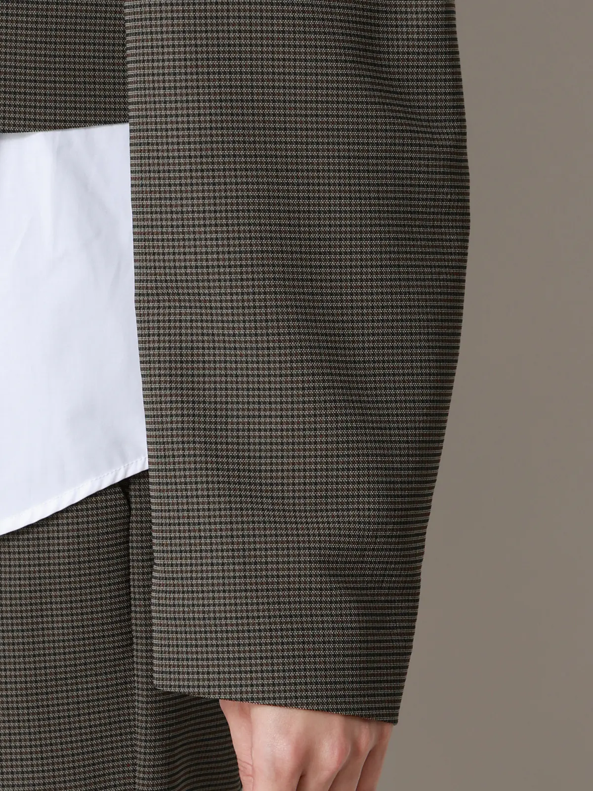 【2／23　23:59までWEB先行販売中】CIS.／ショートジャケット／ハウンドトゥース グレー 36(7号）