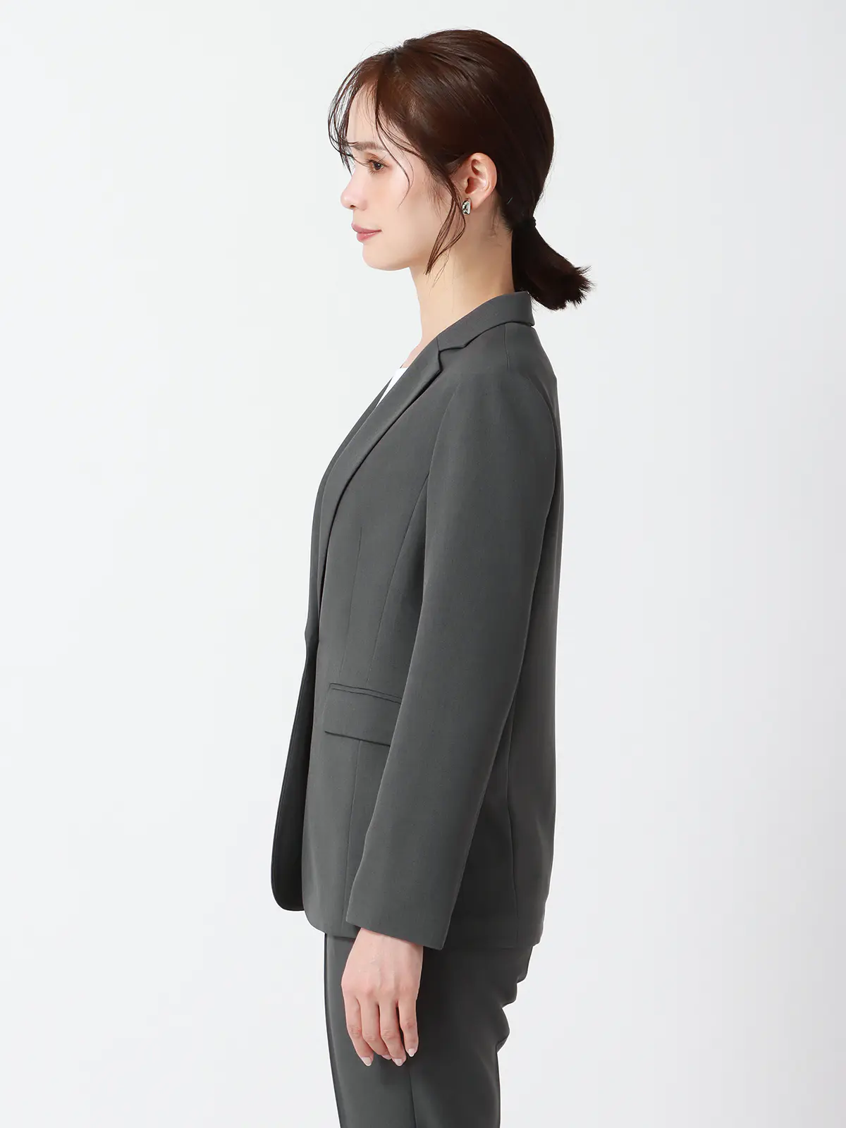 WEB限定／PERFORMANCE SUIT／ジャケット＆パンツ＆トップスセットアップ グレー 36(7号）