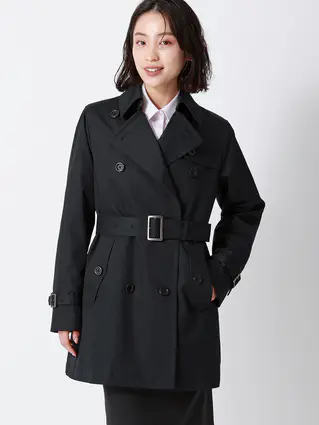 通年／ライナー付きショートトレンチコート