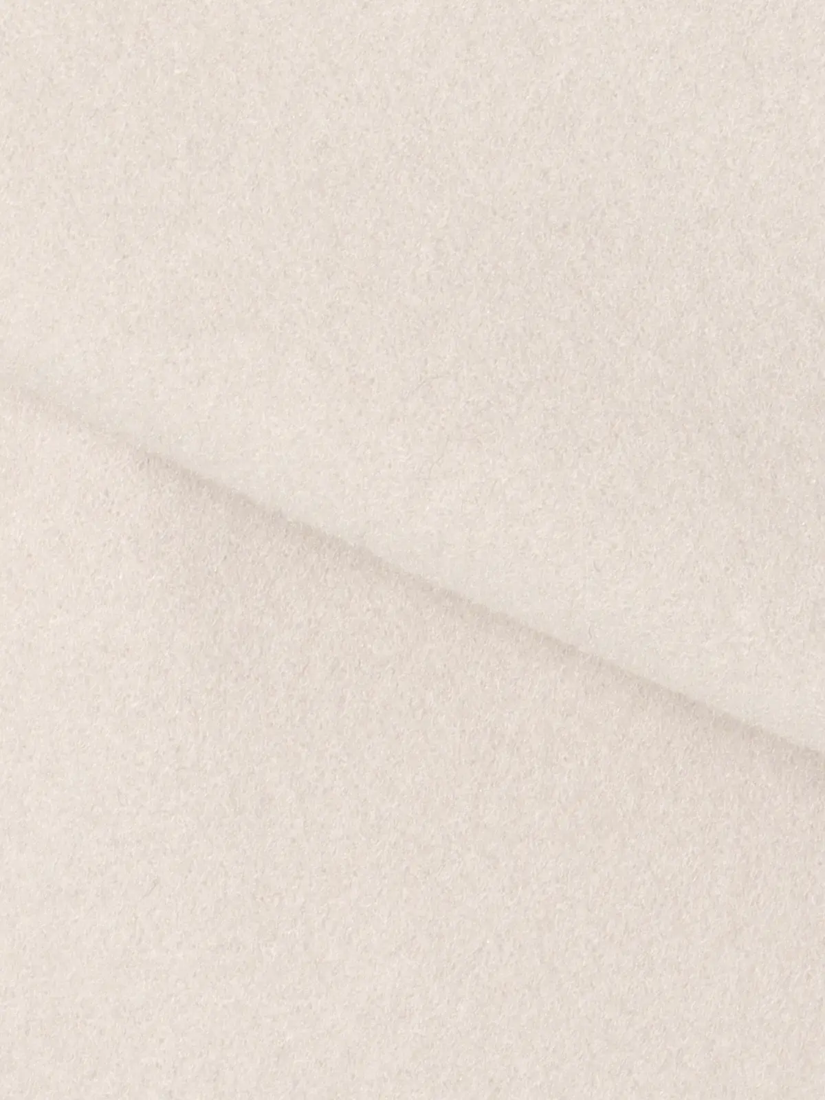 CHANTOWA／ウールライクノーカラーコート／ジャージーメルトン／無地 ホワイト 36(7号）