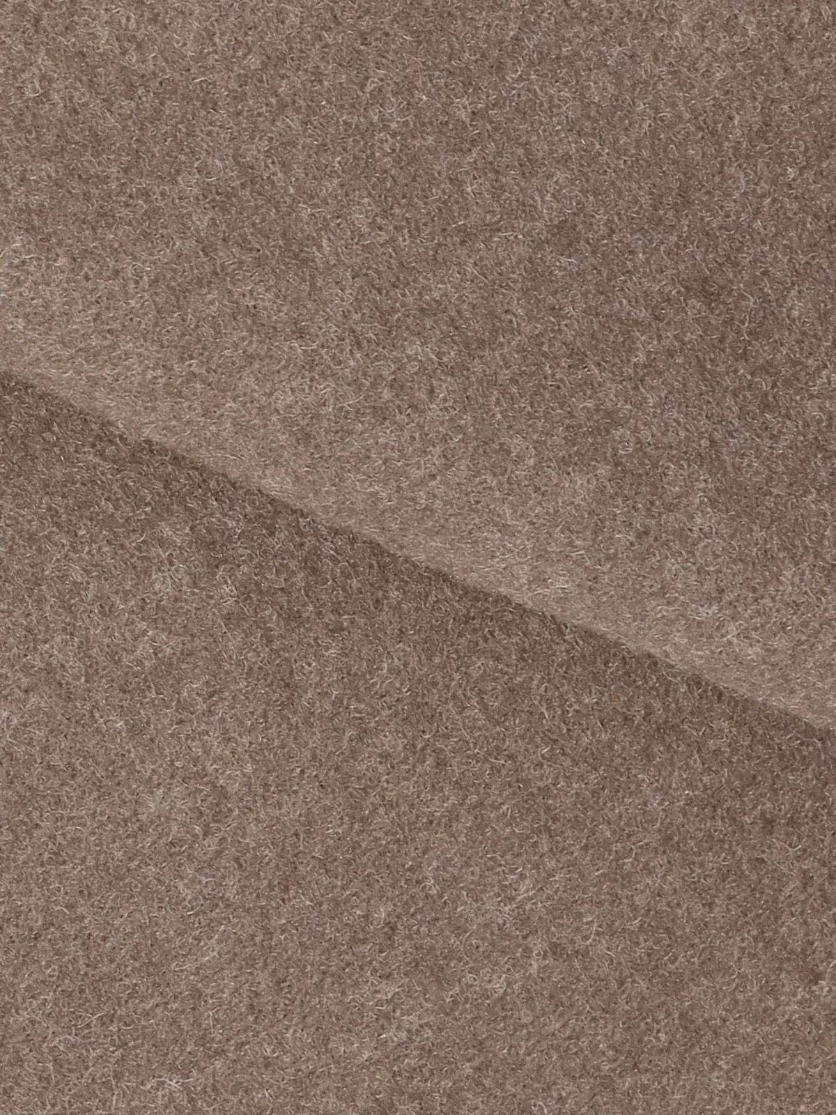 CHANTOWA／ウールライクノーカラーコート／ジャージーメルトン／無地 ブラウン 36(7号）