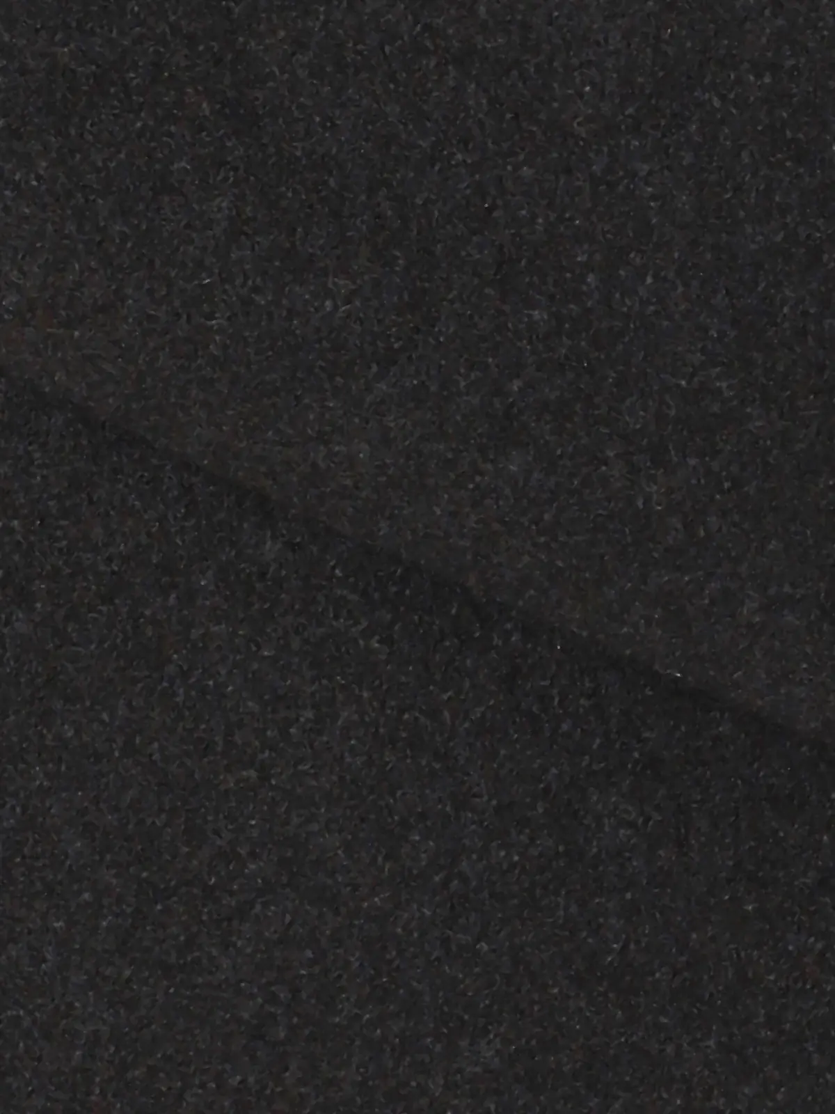 CHANTOWA／ウールライクノーカラーコート／ジャージーメルトン／無地 ブラック 36(7号）