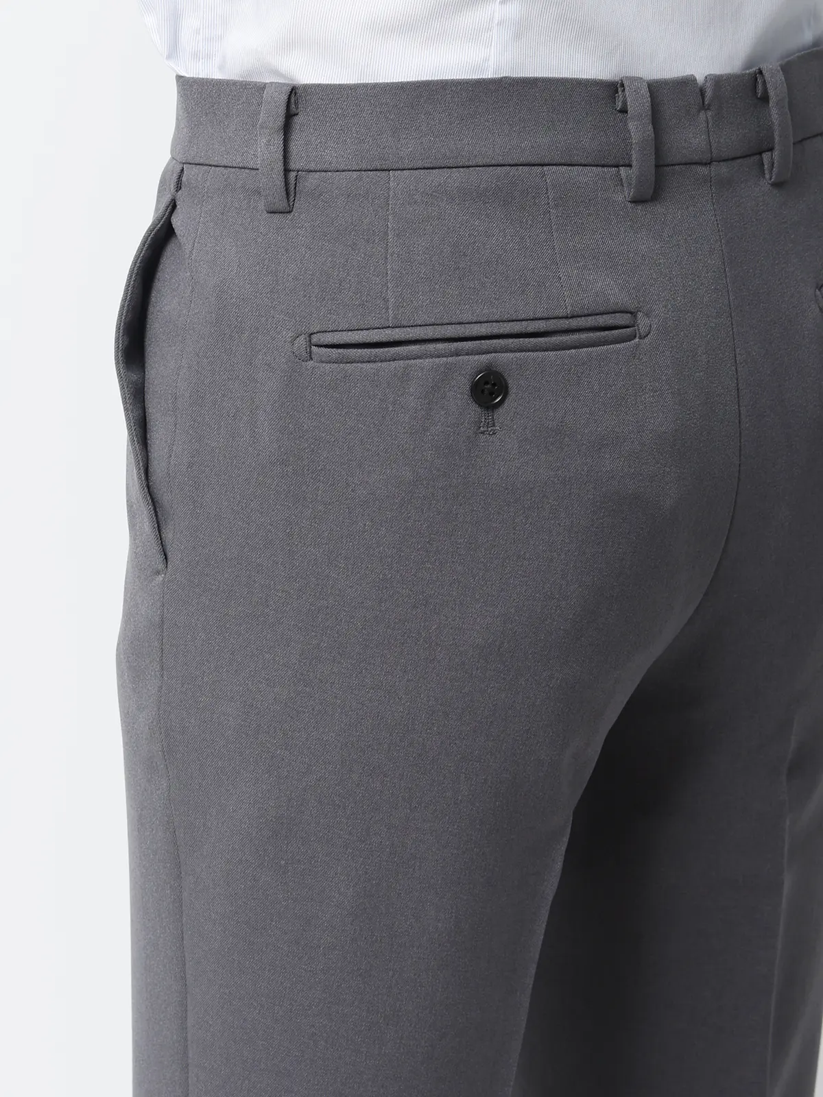 最高パンツ/テーパードパンツ/ウォッシャブル/NON IRON/無地/RS07/裾上げ済み ライトグレー 3S