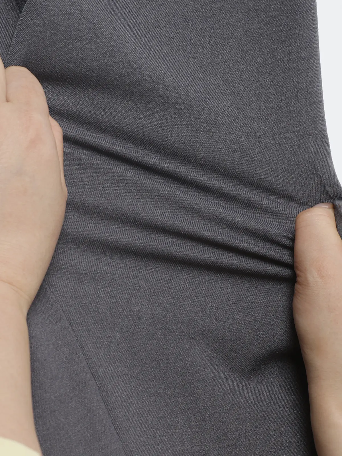 最高パンツ/テーパードパンツ/ウォッシャブル/NON IRON/無地/RS07/裾上げ済み ライトグレー 3S