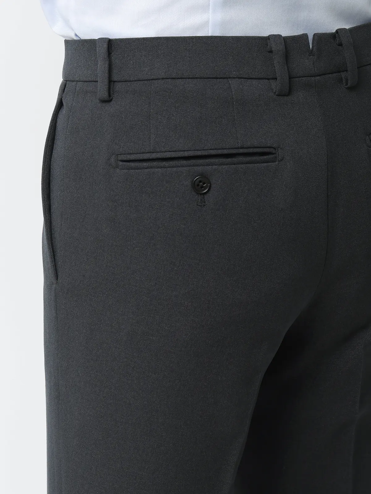 最高パンツ/テーパードパンツ/ウォッシャブル/NON IRON/無地/RS07/裾上げ済み グレー 3S