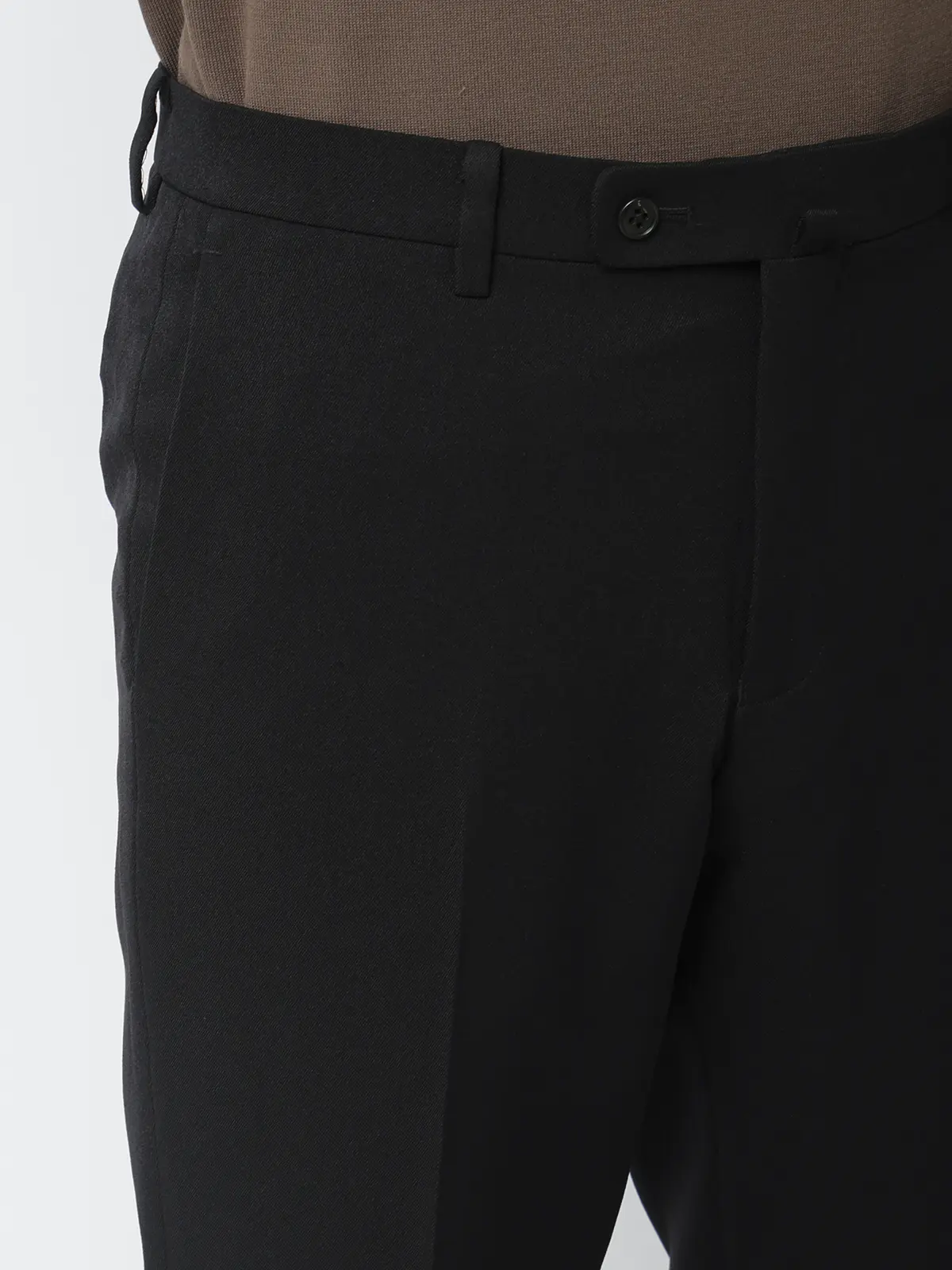 最高パンツ/テーパードパンツ/ウォッシャブル/NON IRON/無地/RS07/裾上げ済み ブラック 3S