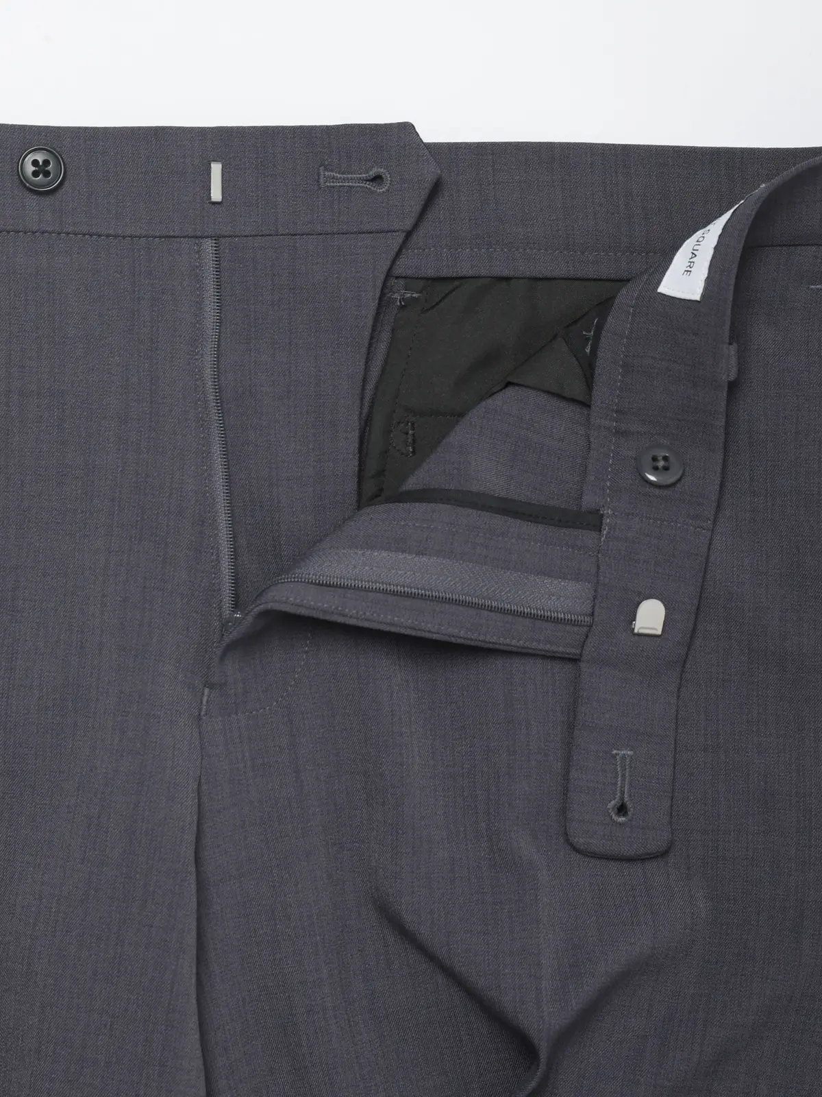 最高パンツ／テーパードパンツ／ウォッシャブル／NON IRON／無地／RS07／裾上げ済み グレー 3S