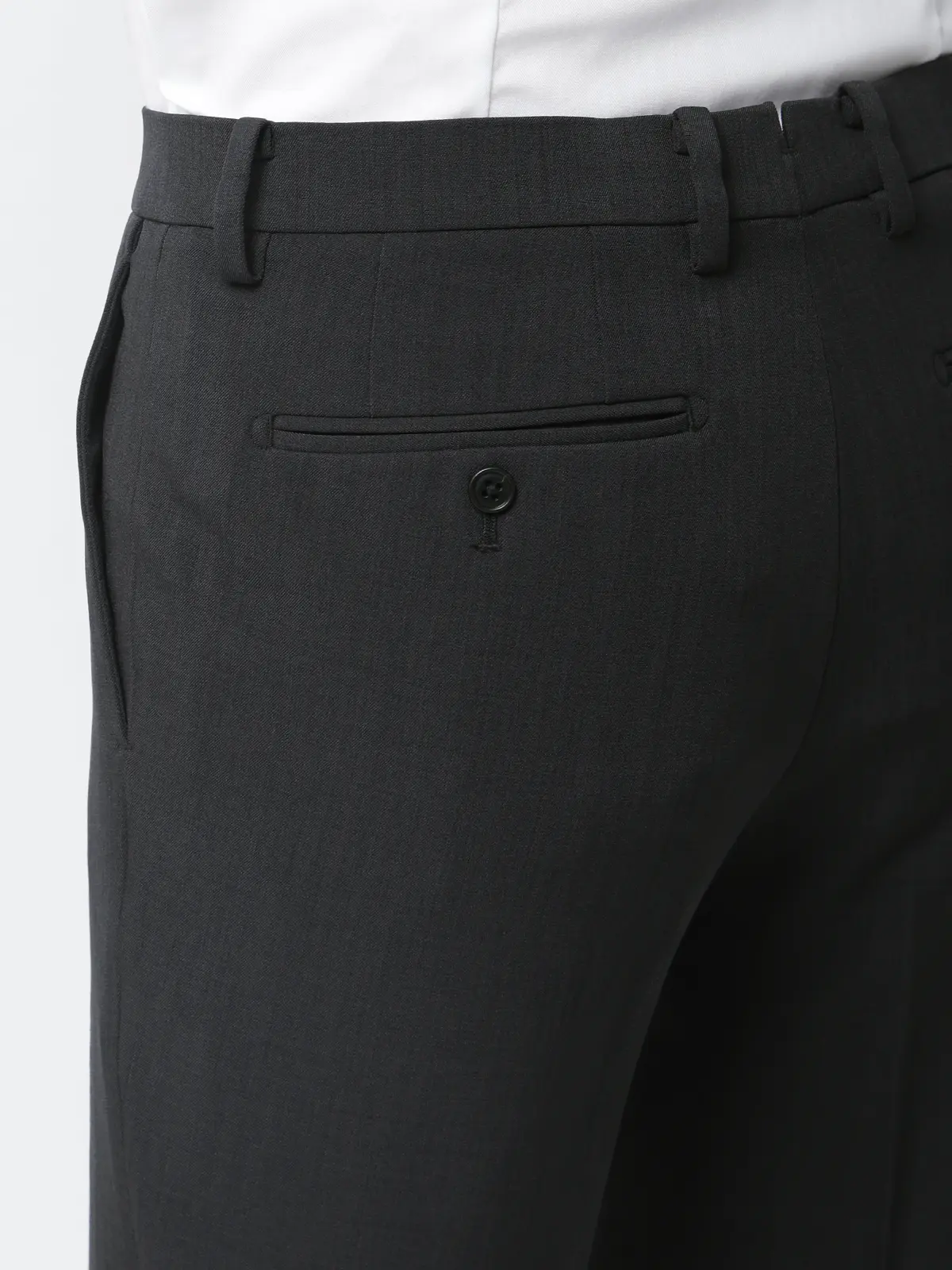 最高パンツ/テーパードパンツ/ウォッシャブル/NON IRON/無地/RS07/裾上げ済み チャコール SS