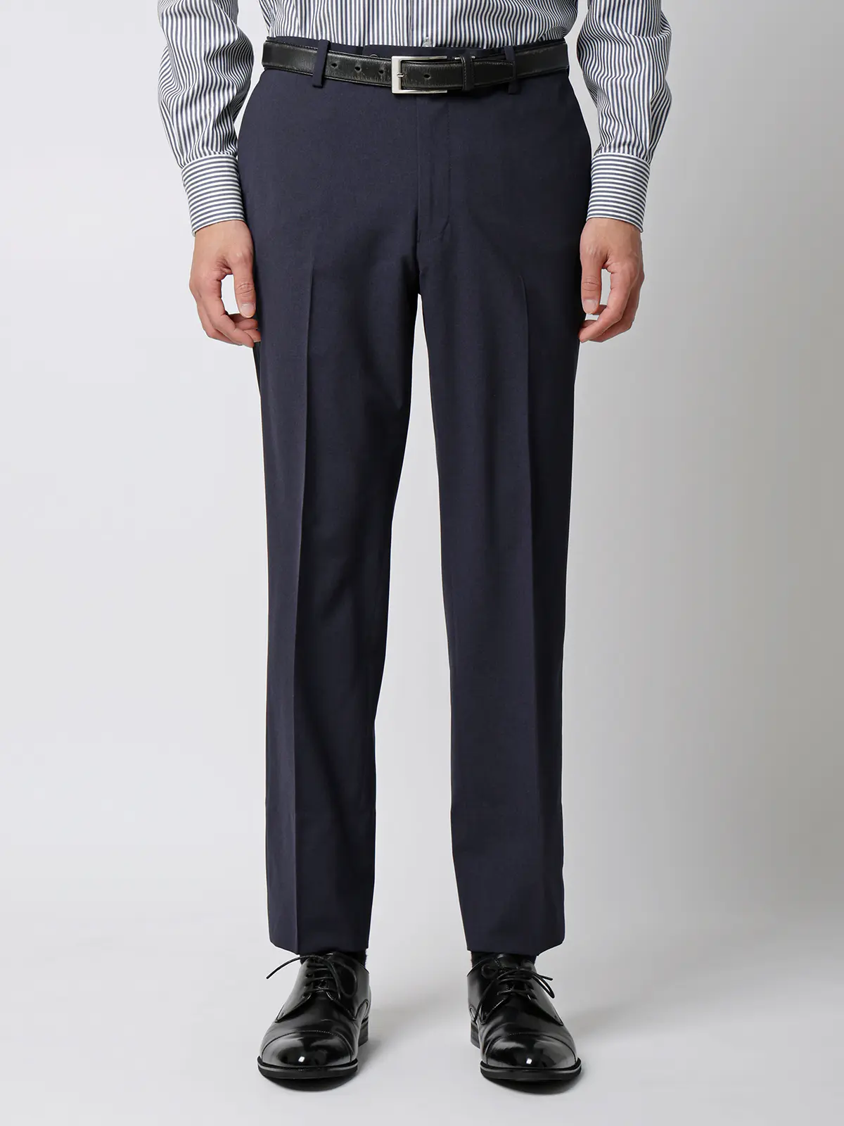 涼しい最高パンツ/テーパードパンツ/ウォッシャブル/NON IRON/無地/RS07/裾上げ済み ブルー 3S