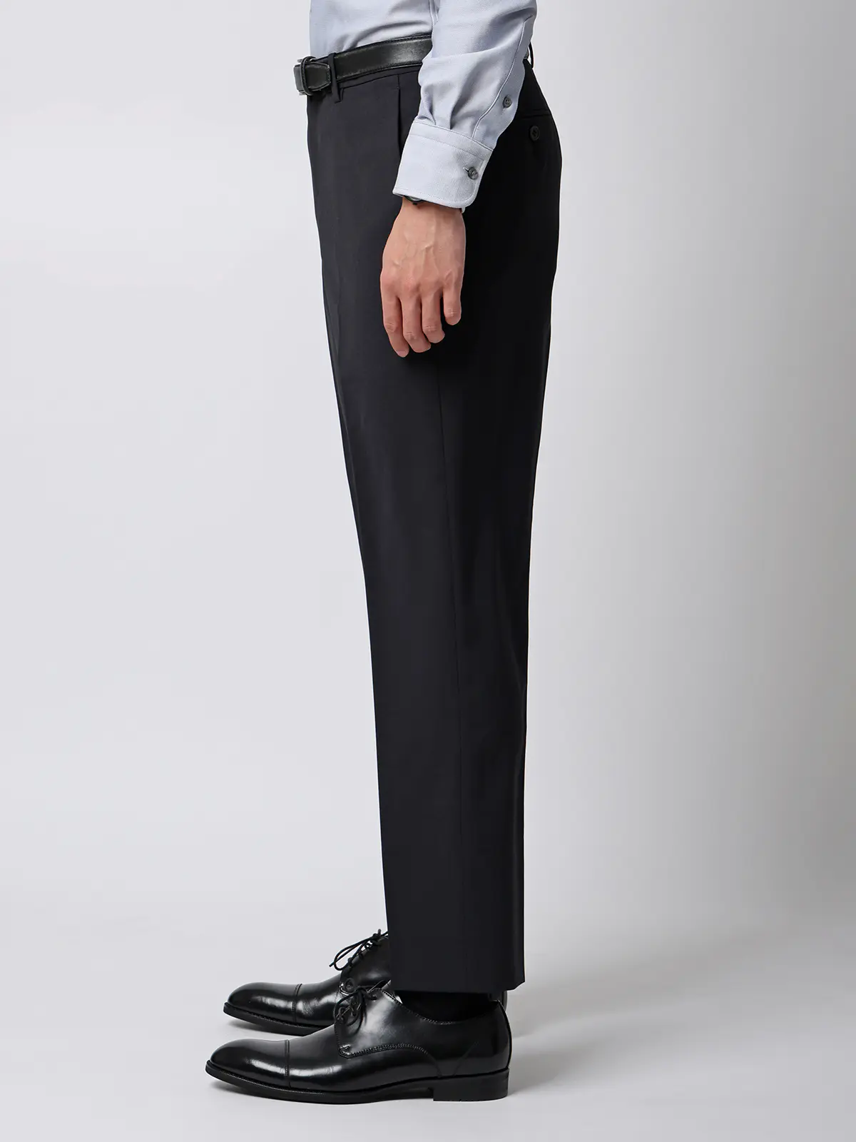 涼しい最高パンツ/テーパードパンツ/ウォッシャブル/NON IRON/無地/RS07/裾上げ済み ネイビー 3S