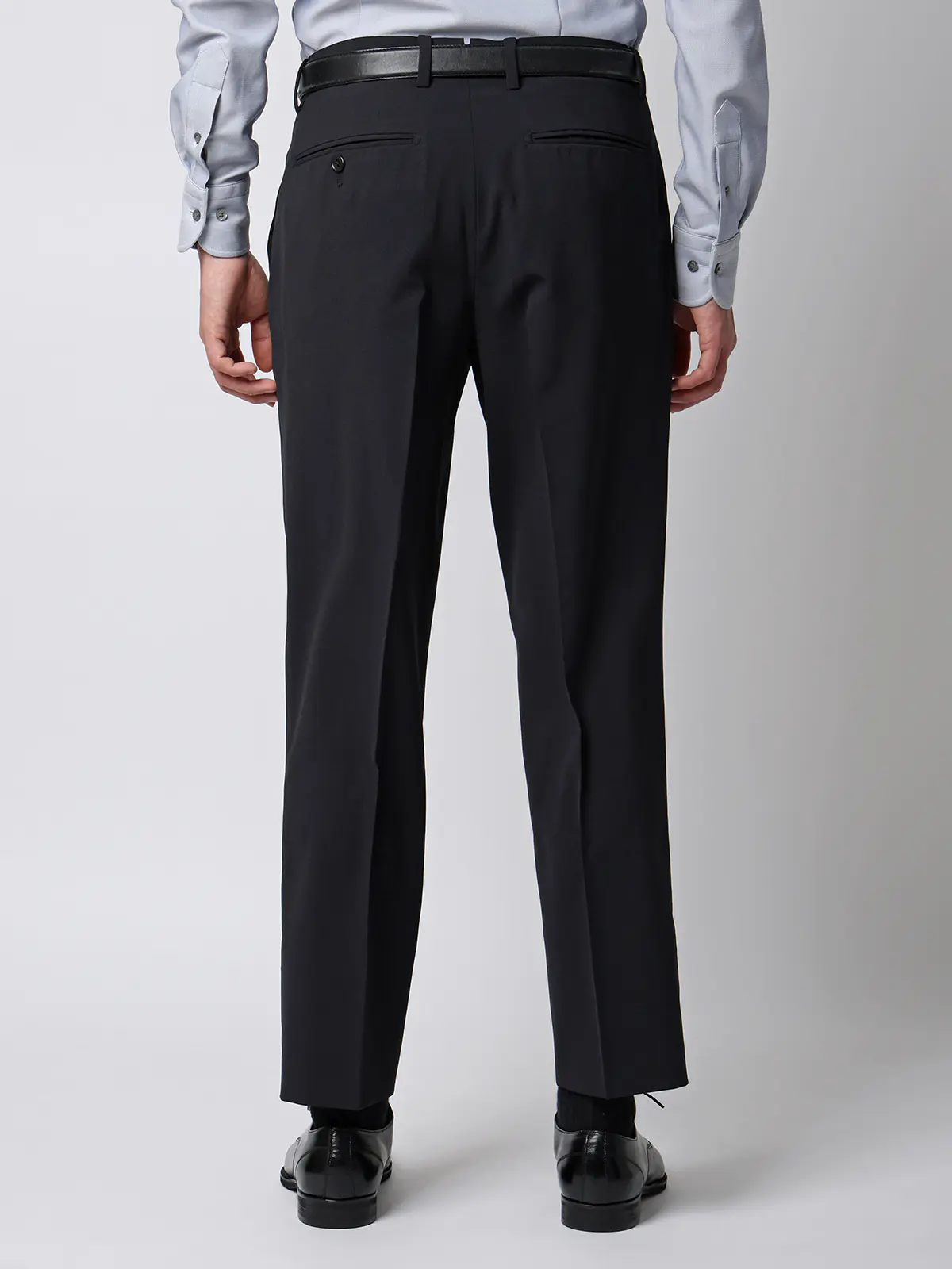 涼しい最高パンツ/テーパードパンツ/ウォッシャブル/NON IRON/無地/RS07/裾上げ済み ネイビー 3S