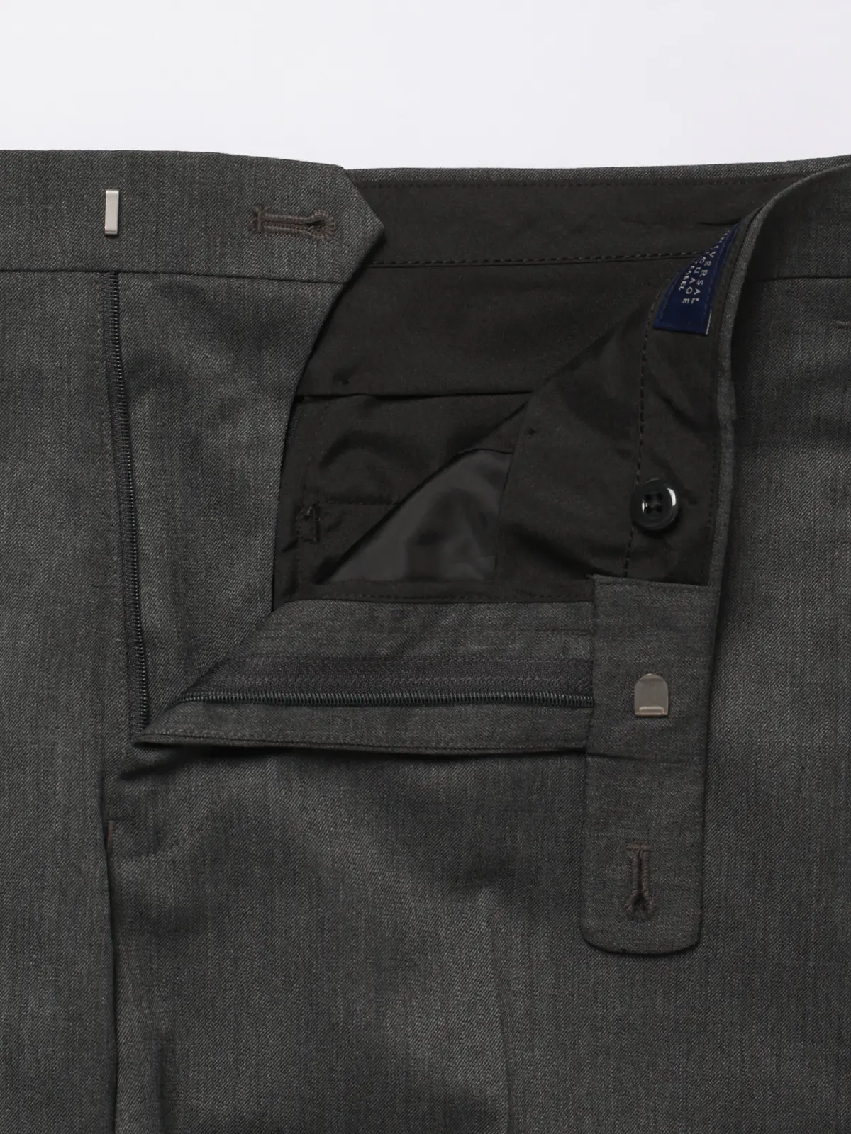 テーパードパンツ／ウォッシャブル／クリアカットサージ／無地／RS07／裾上げ済み グレー 6L