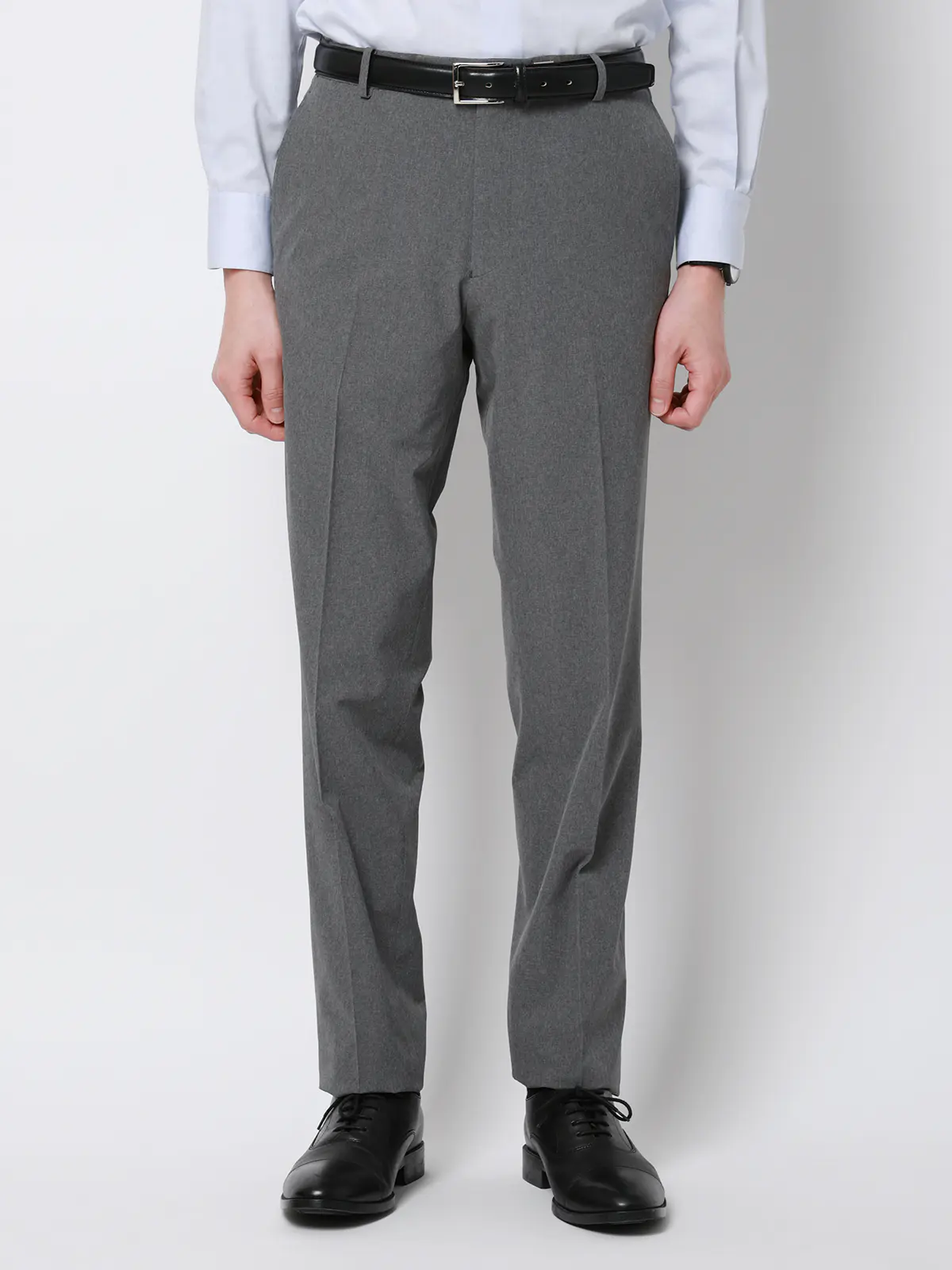 "超"伸びる涼しい最高パンツ／テーパードパンツ／ウォッシャブル／ストレッチ／無地／RS07 ライトグレー 3S