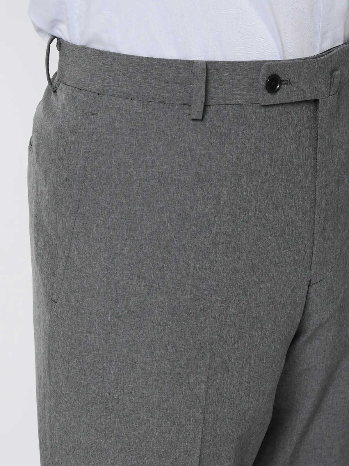 "超"伸びる涼しい最高パンツ／テーパードパンツ／ウォッシャブル／ストレッチ／無地／RS07 ライトグレー 3S