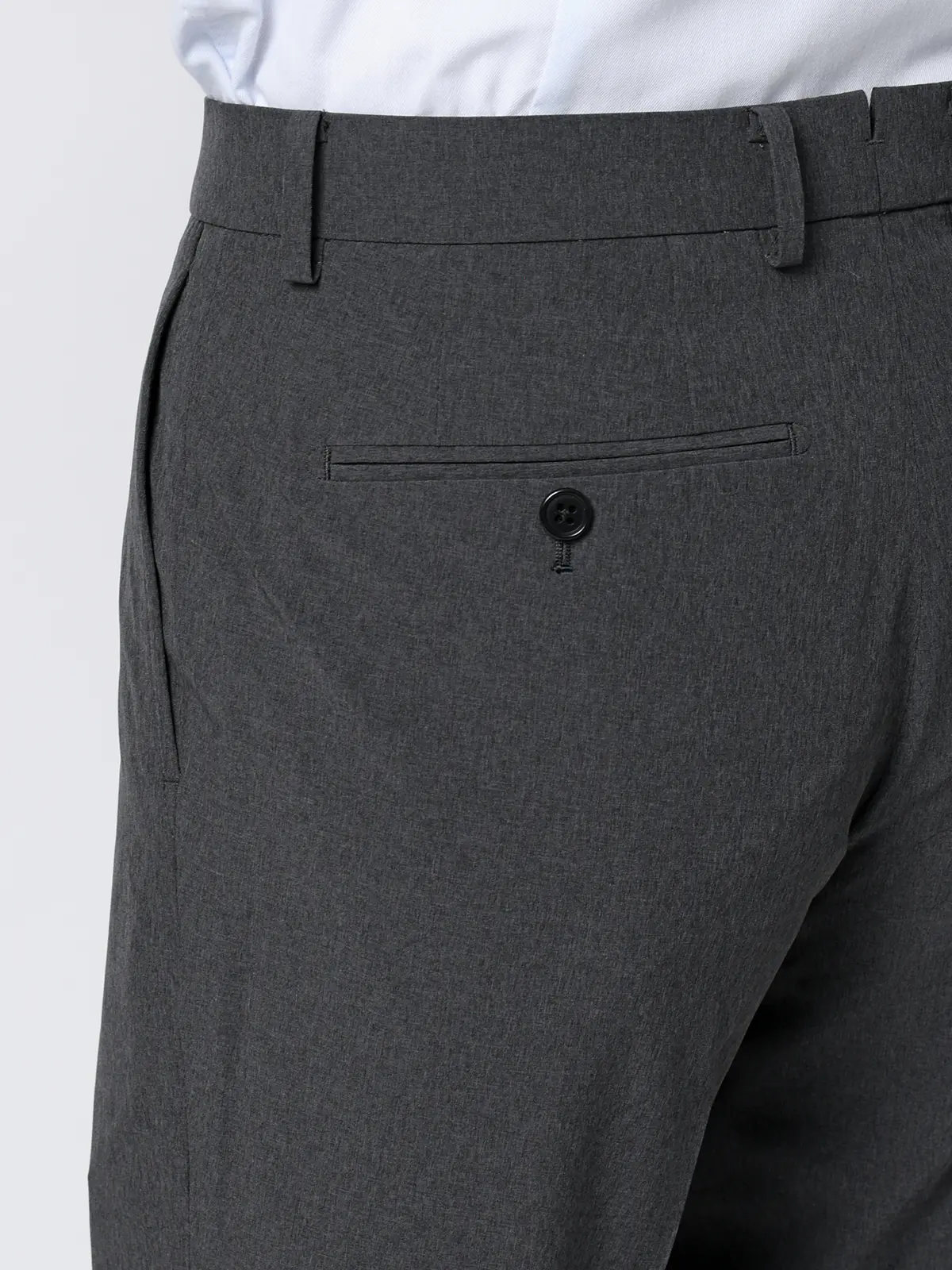 "超"伸びる涼しい最高パンツ／テーパードパンツ／ウォッシャブル／ストレッチ／無地／RS07 グレー 3S