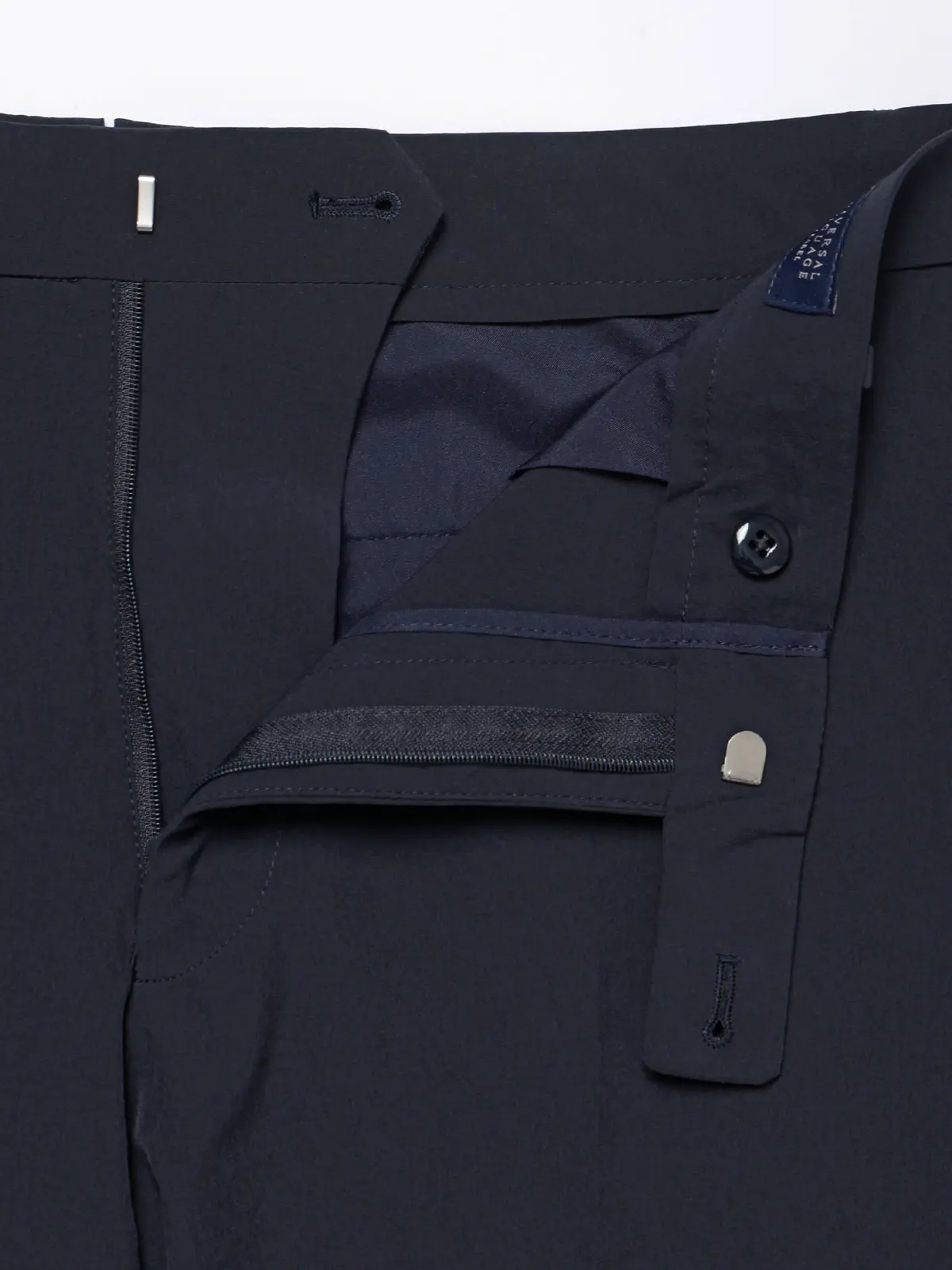 "超"伸びる涼しい最高パンツ／テーパードパンツ／ウォッシャブル／ストレッチ／無地／RS07 ネイビー 3S